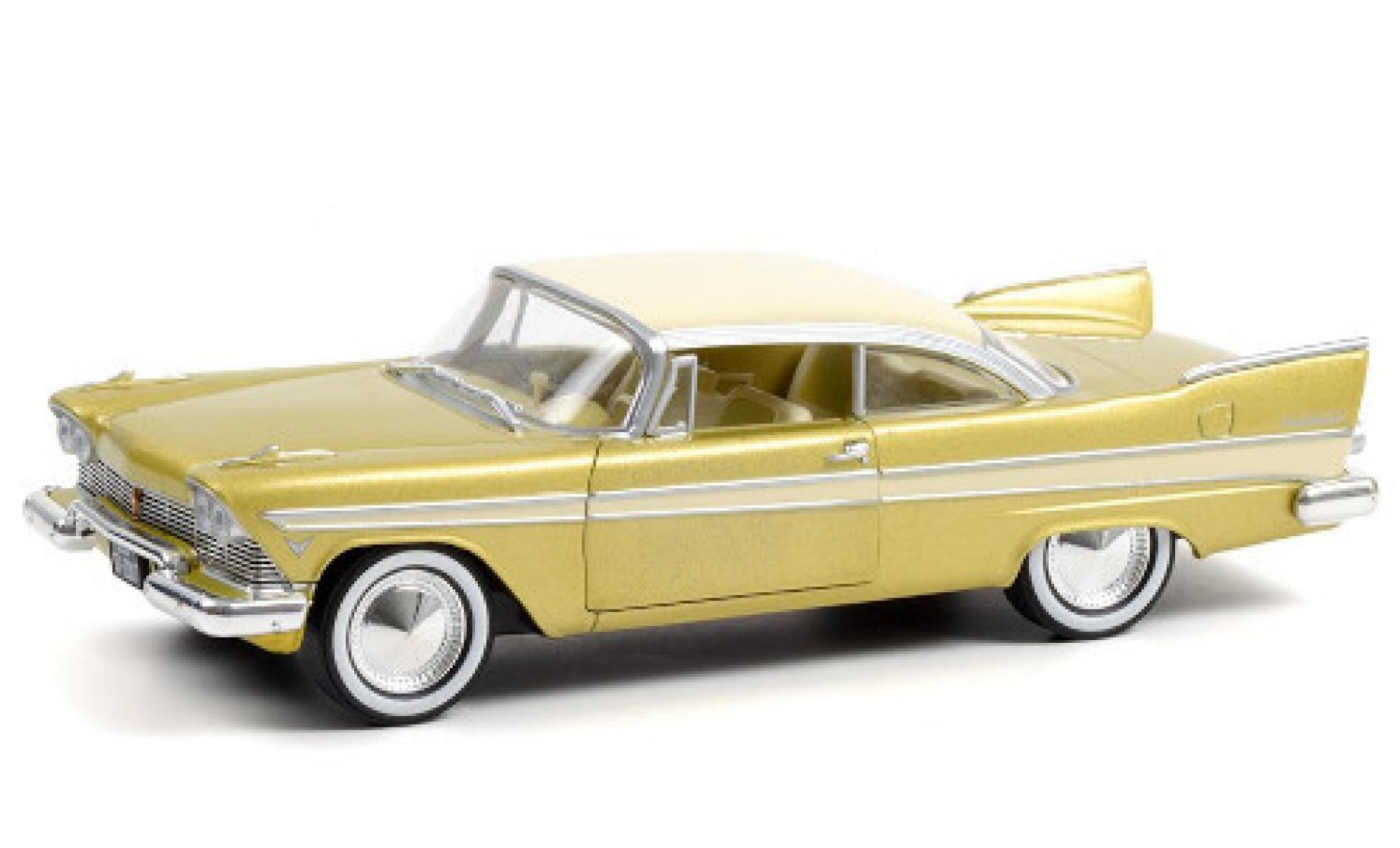 Plymouth Fury 1/18 Greenlight - Checker Cab verde 1976 modellino in miniatura