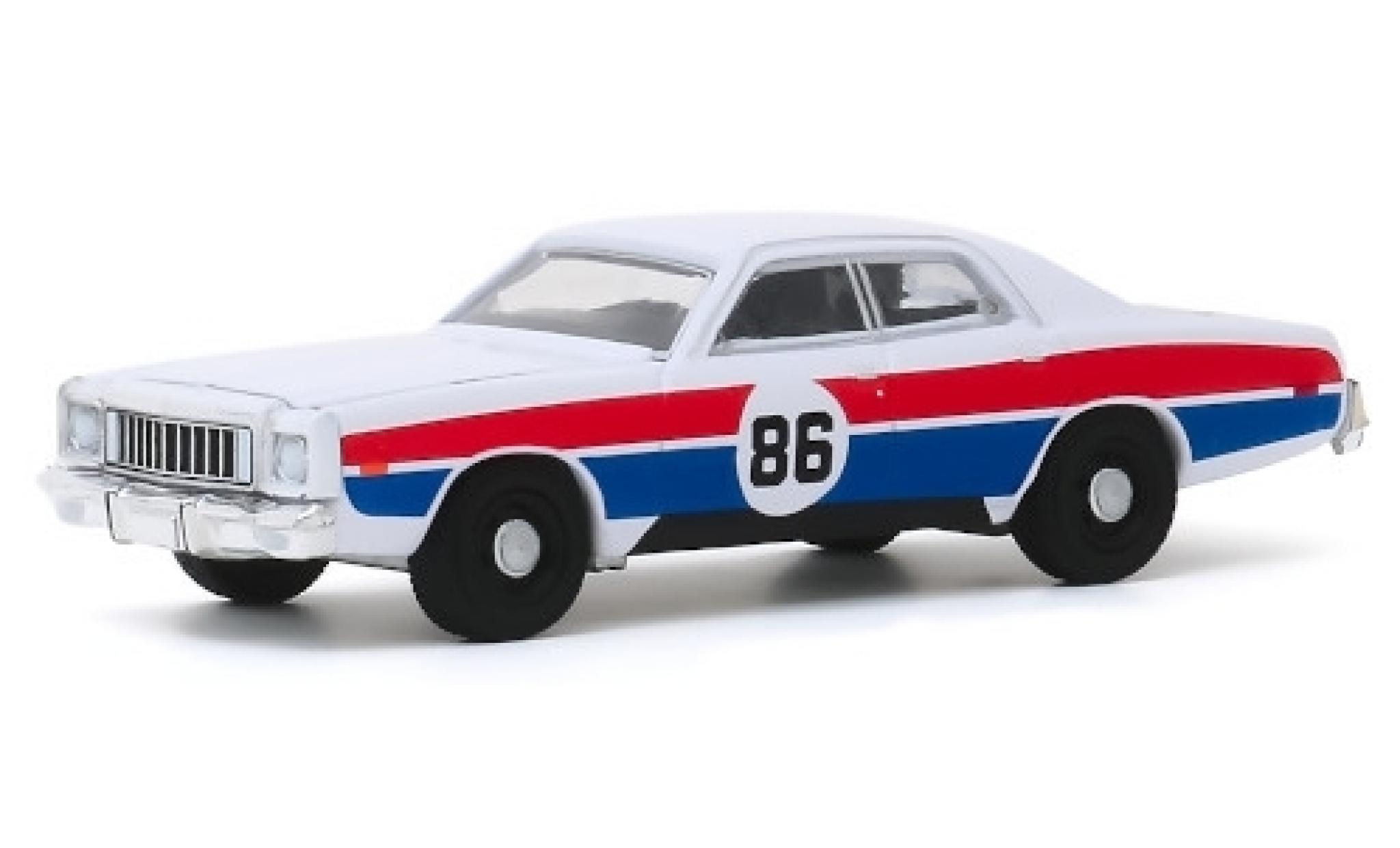 Plymouth Fury 1/64 Greenlight No.86 Hazzard County Road Rally 1976 modellino in miniatura