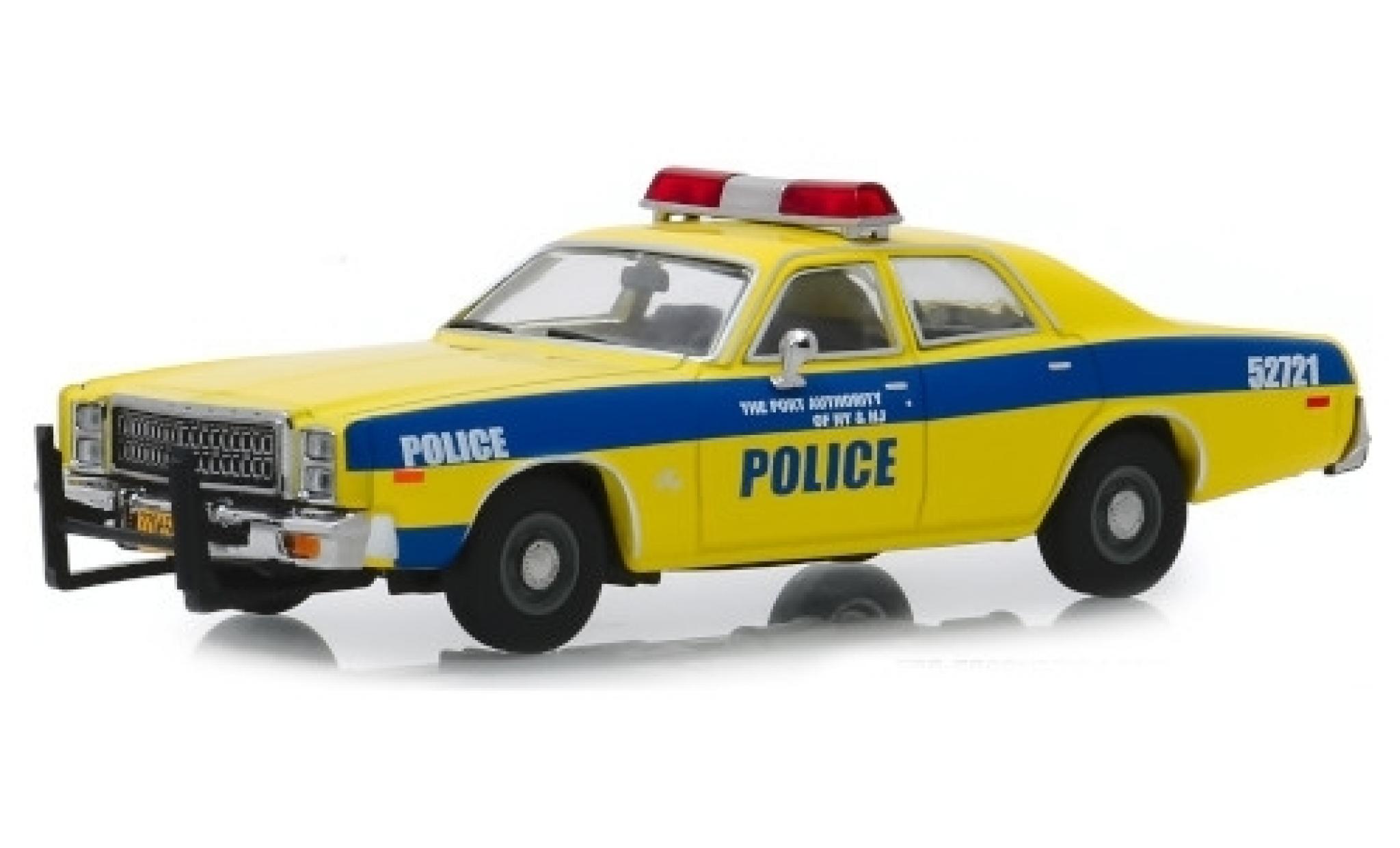 Plymouth Fury 1/43 Greenlight Port Authority of New York & New Jersey 1977 modellino in miniatura