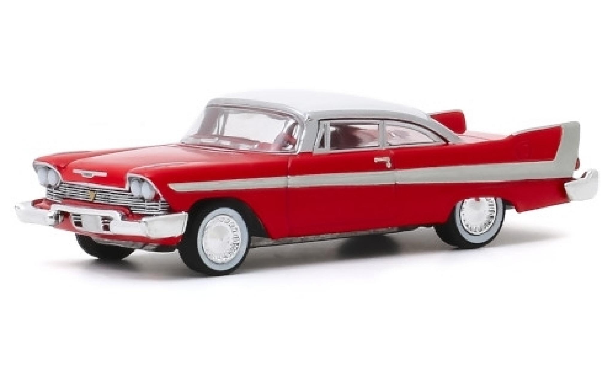 Plymouth Fury 1/64 Greenlight rosso/bianco 1958 Christine modellino in miniatura