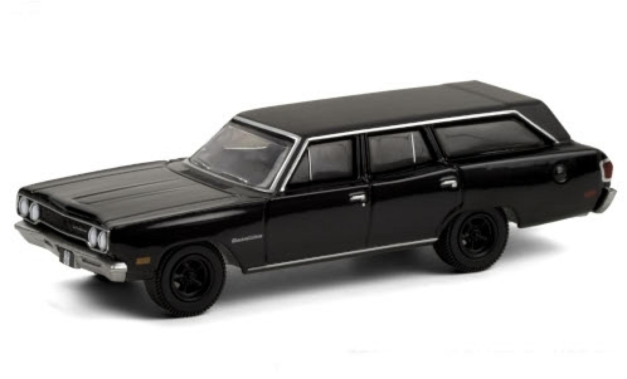 Plymouth Satellite 1/64 Greenlight Station Wagon nero/matt-nero 1970 modellino in miniatura
