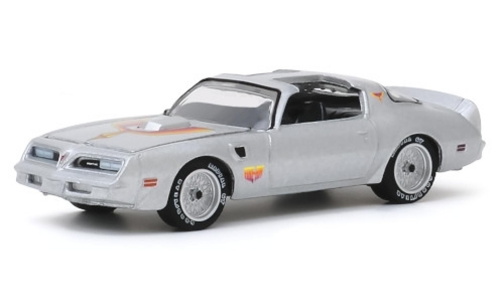 Pontiac Firebird 1/64 Greenlight TA grigio/Dekor Fire Am 1979 modellino in miniatura