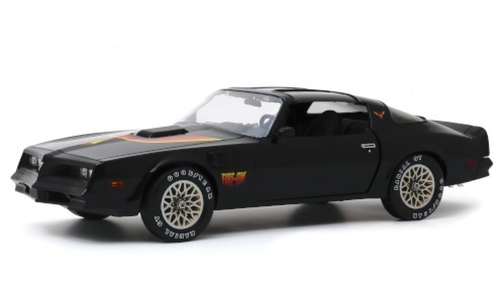 Pontiac Firebird 1/18 Greenlight Trans Am Fire AM by VSE nero/Dekor 1977 modellino in miniatura