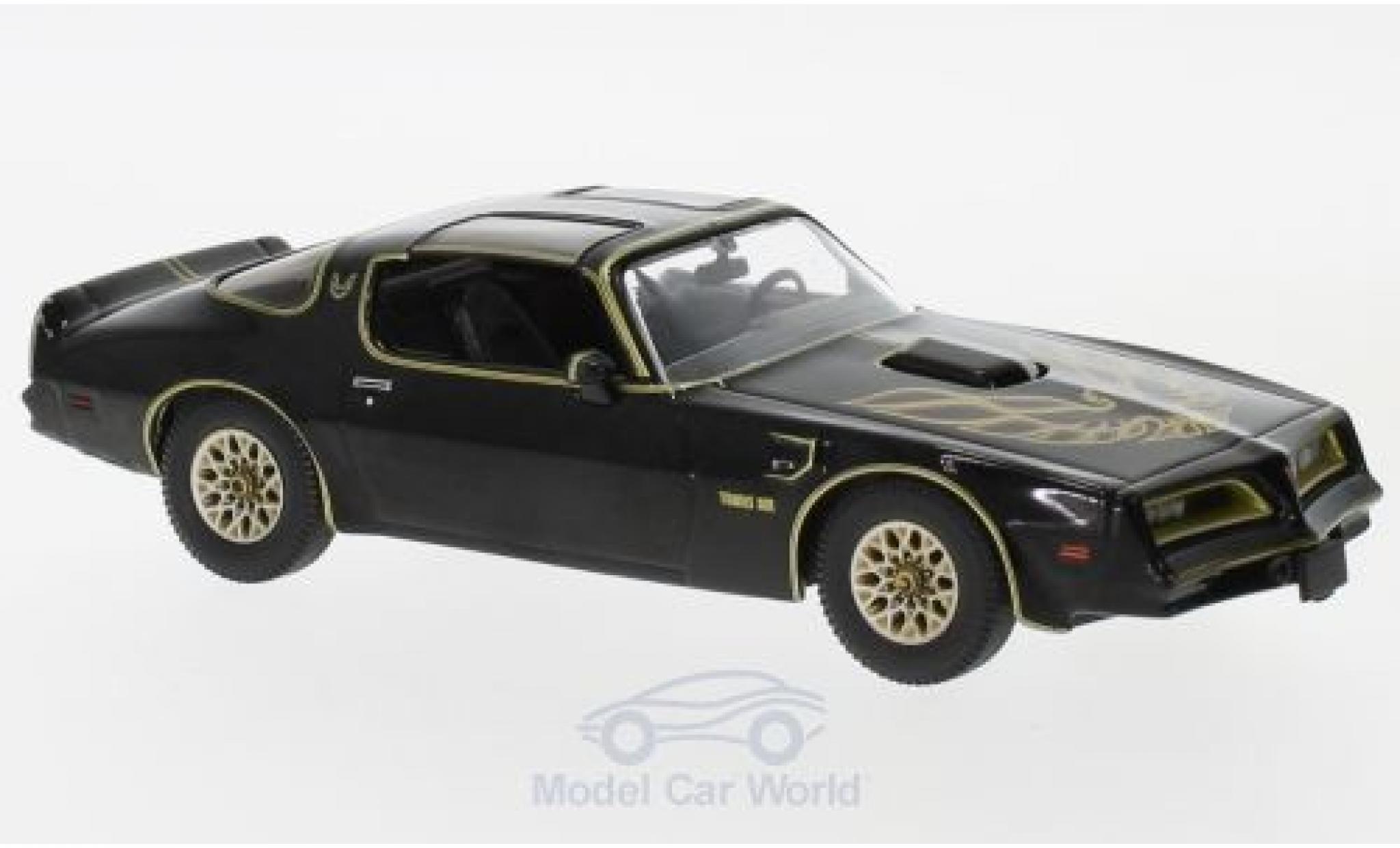 Pontiac Firebird 1/43 Greenlight Trans Am nero Smokey and the Bandit 1977 modellino in miniatura