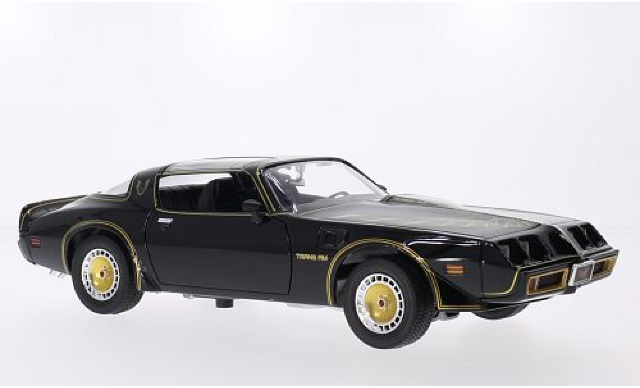 Pontiac Trans Am 1/18 Greenlight nero/Dekor 1980 Smokey The Bandit II modellino in miniatura