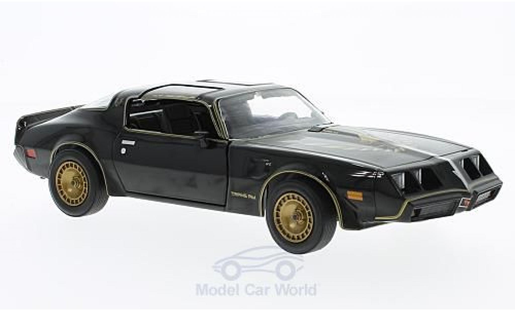 Pontiac Trans Am 1/24 Greenlight nero/gold Smokey and the Bandit II 1980 modellino in miniatura
