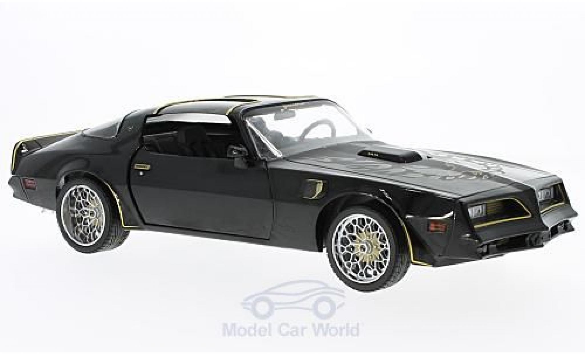 Pontiac Trans Am 1/18 Greenlight Tegos nero/gold Fast & Furious 1978 Artisan Collection modellino in miniatura