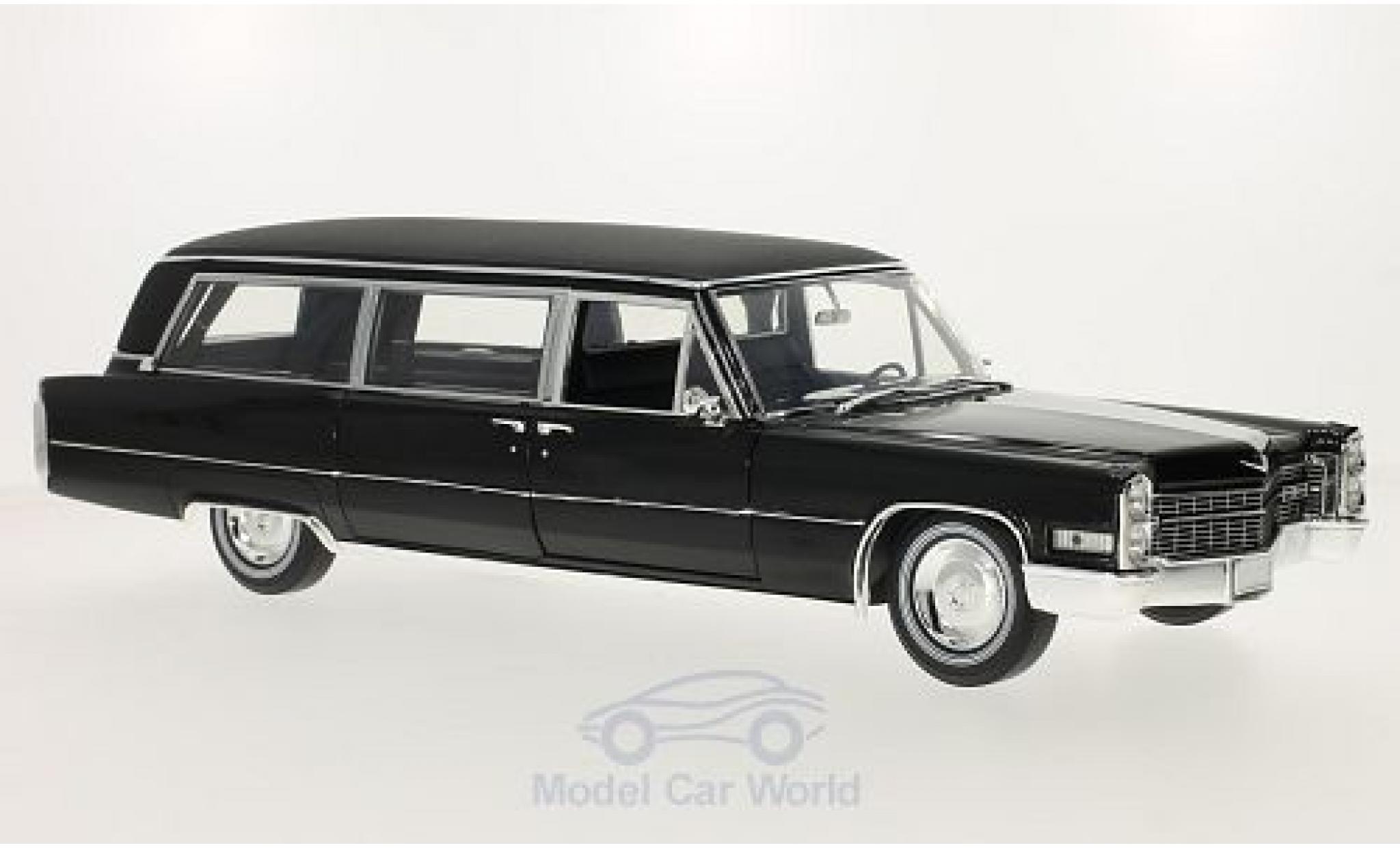 Cadillac S & S 1/18 Greenlight Limousine nero 1966 modellino in miniatura