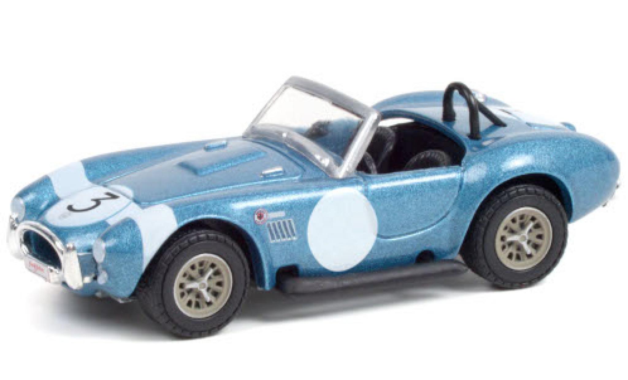 Shelby Cobra 1/64 Greenlight FIA Bondurant Tribute (CSX2770) metallico blu/bianco 2020 No.3 modellino in miniatura
