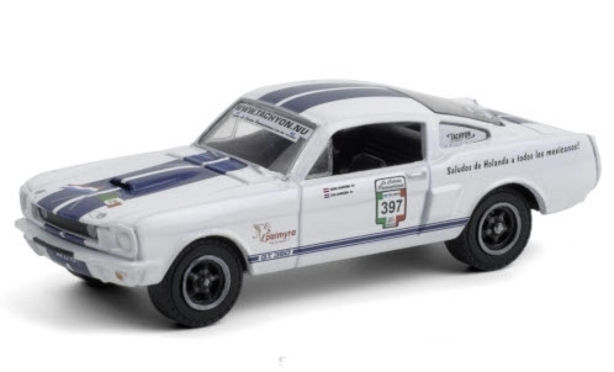 Shelby GT 1/64 Greenlight 350 No.397 Carrera Panamericana Mexico 1965 modellino in miniatura