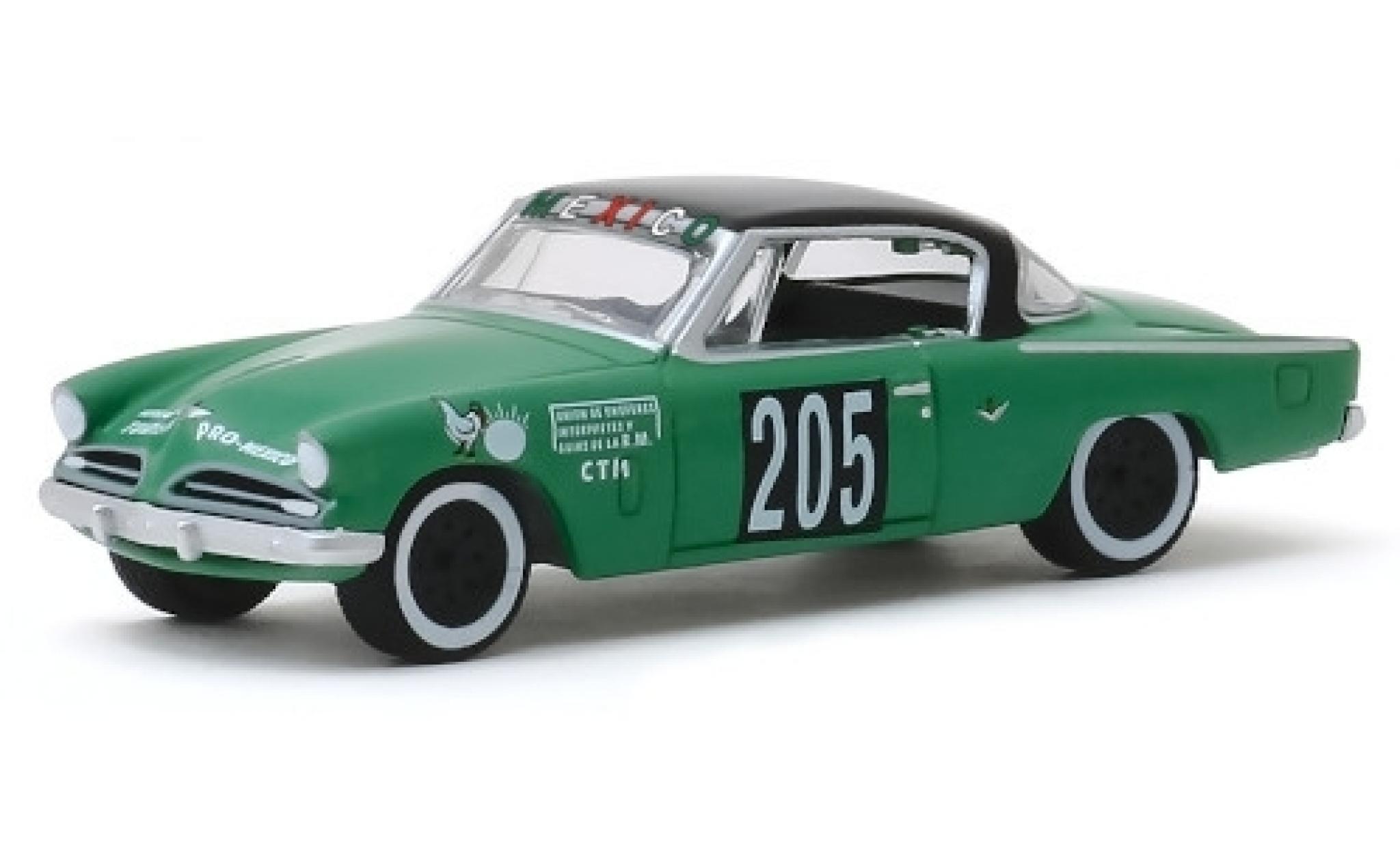 Studebaker Commander 1/64 Greenlight No.205 Carrera Panamericana 1953 modellino in miniatura