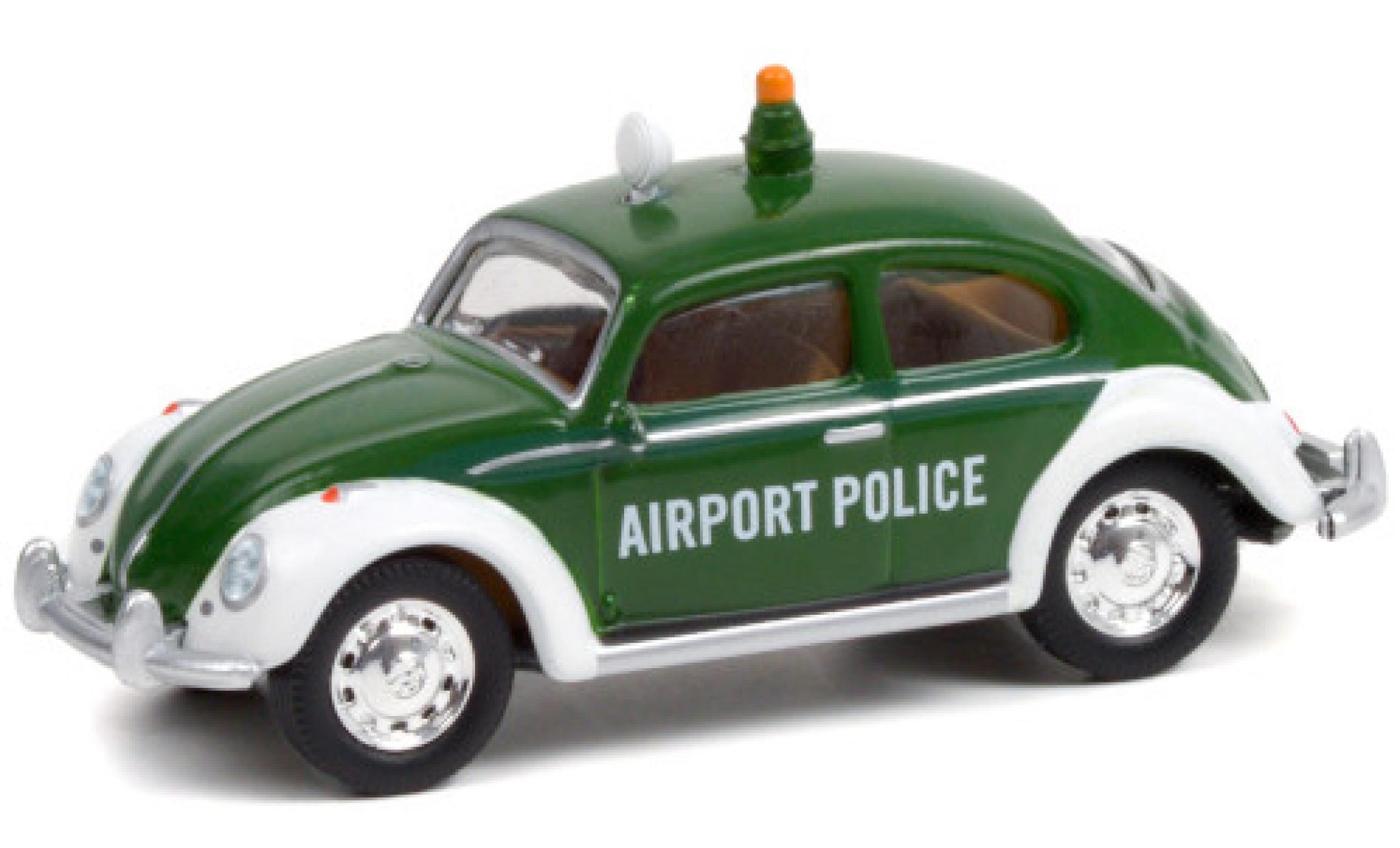 Volkswagen Beetle 1/64 Greenlight (Käfer) Kopenhagen Airport Police modellino in miniatura