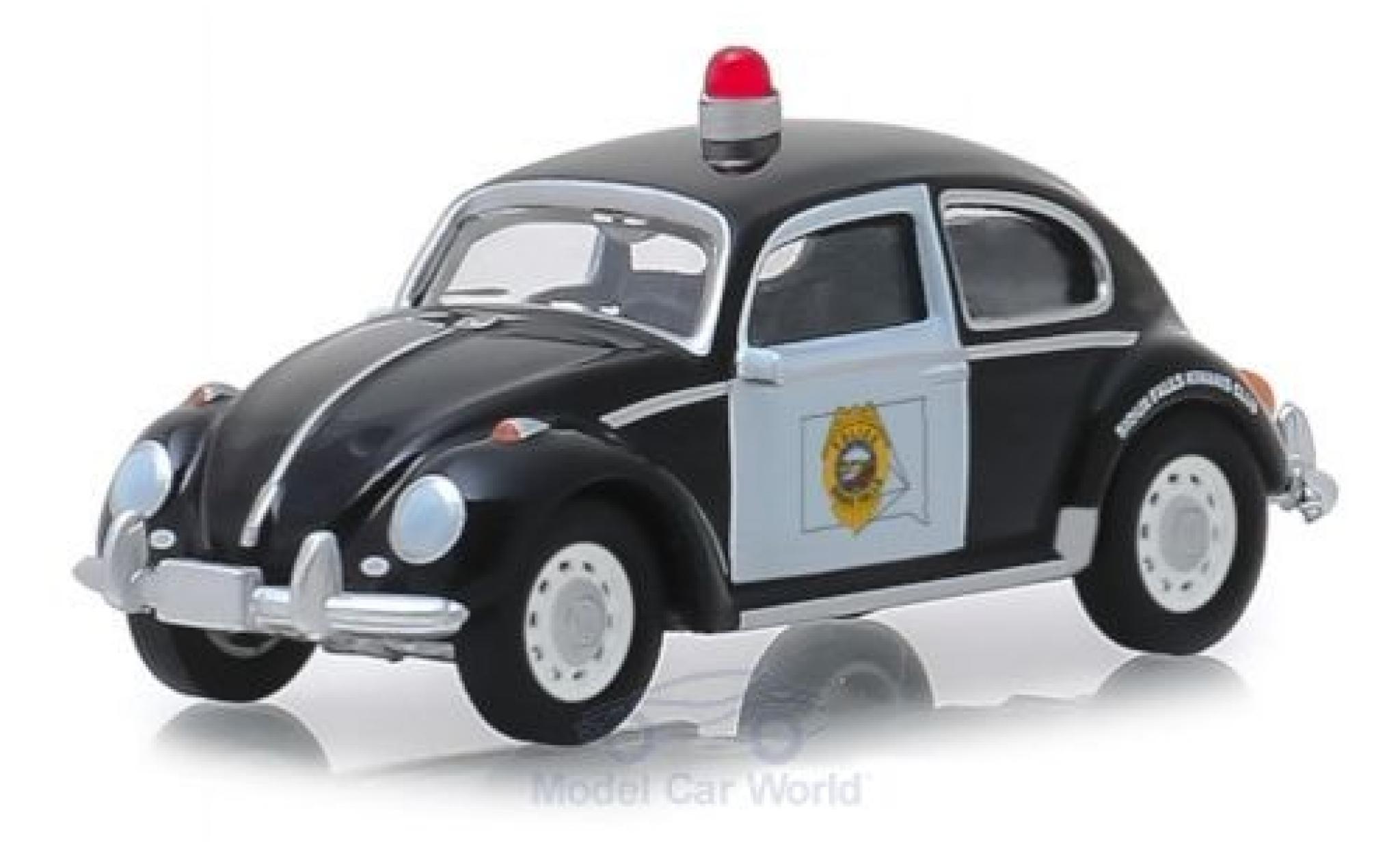 Volkswagen Beetle 1/64 Greenlight nero/bianco Sioux Falls Police modellino in miniatura