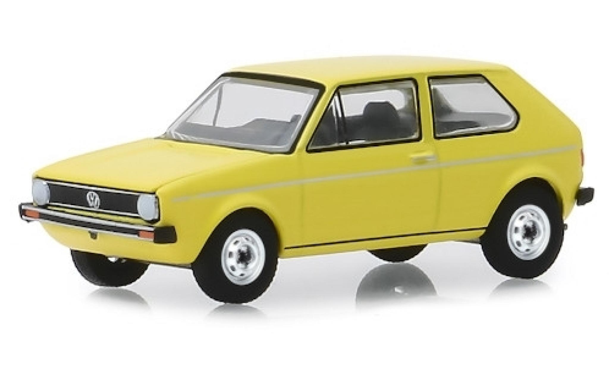 Volkswagen Golf 1/64 Greenlight I giallo 1974 modellino in miniatura