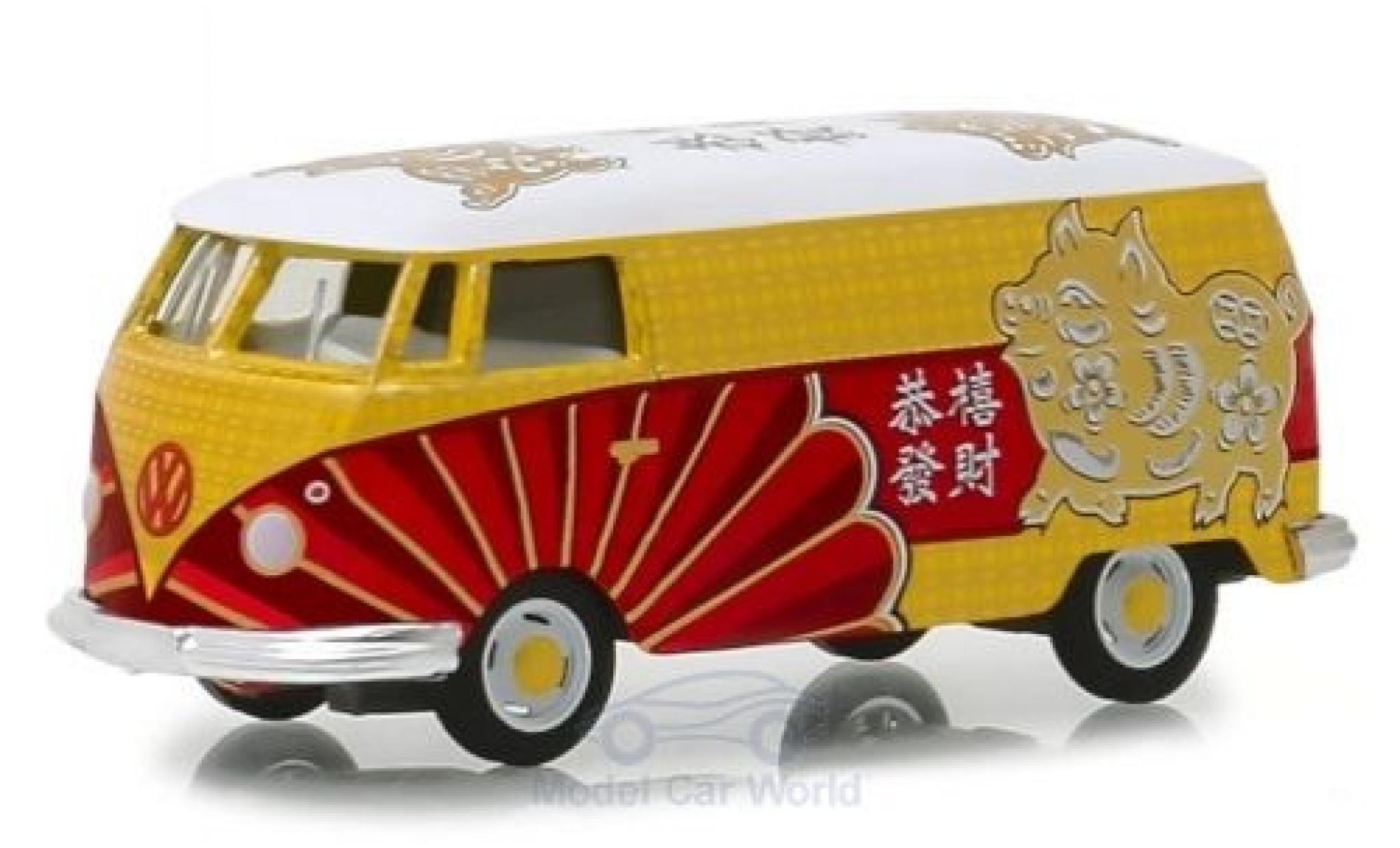 Volkswagen T1 1/64 Greenlight Kastenwagen 2019 - Year Of The Pig modellino in miniatura