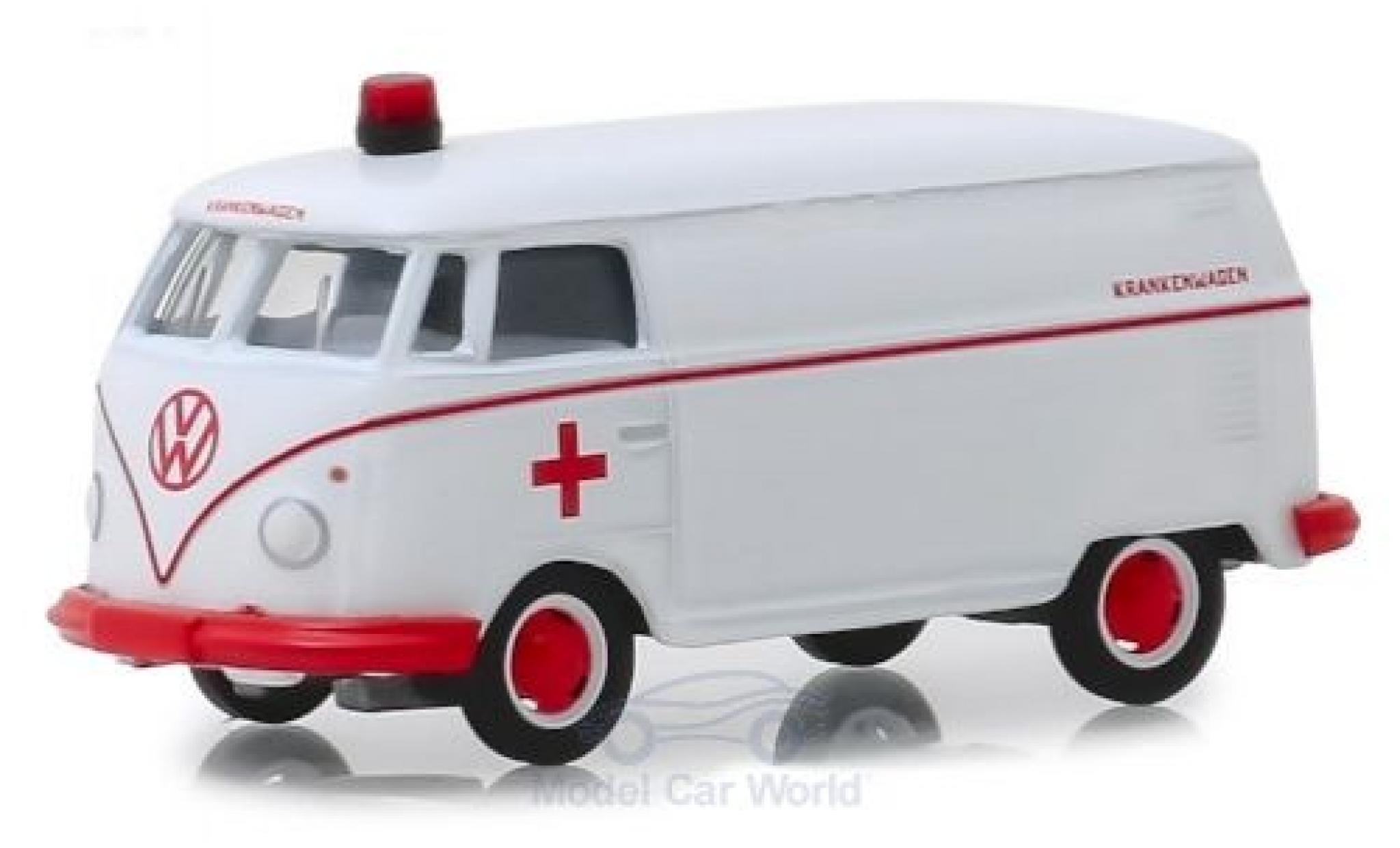 Volkswagen T1 1/64 Greenlight Kastenwagen bianco/rosso Krankenwagen 1964 modellino in miniatura