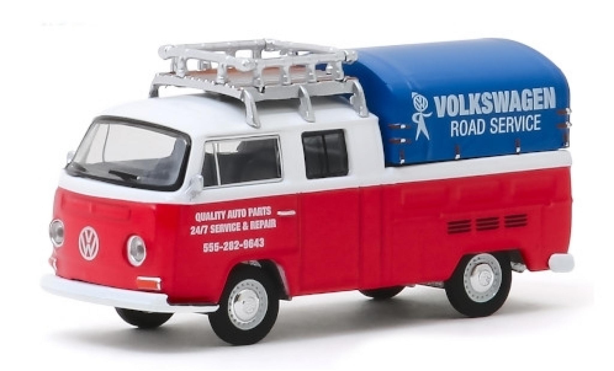 Volkswagen T2 1/64 Greenlight DoKa Road Service 1976 modellino in miniatura