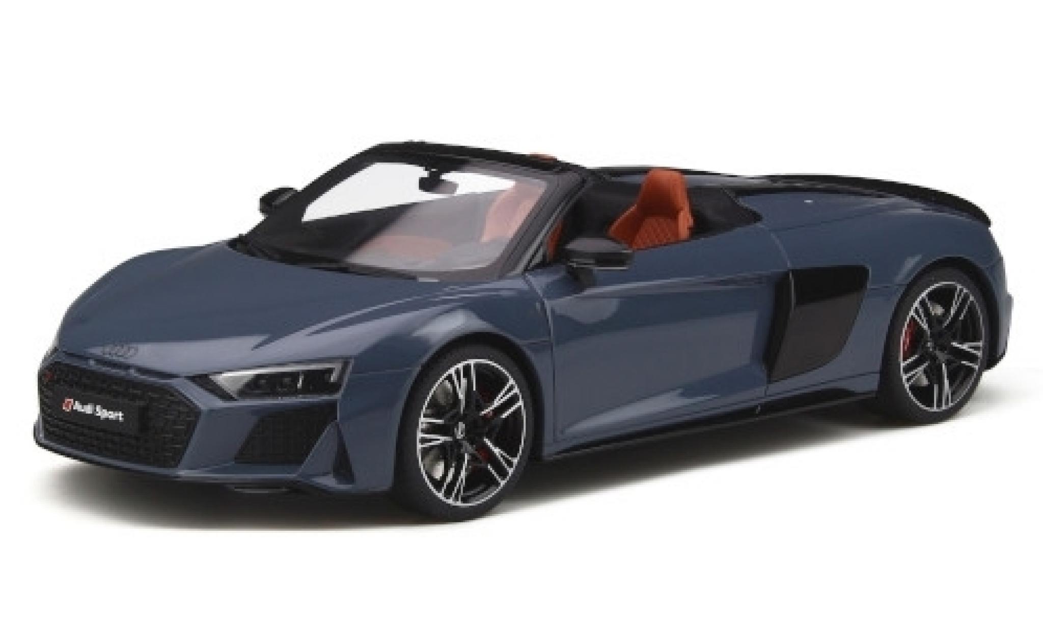 Audi R8 1/18 GT Spirit Spyder grigio 2019 modellino in miniatura