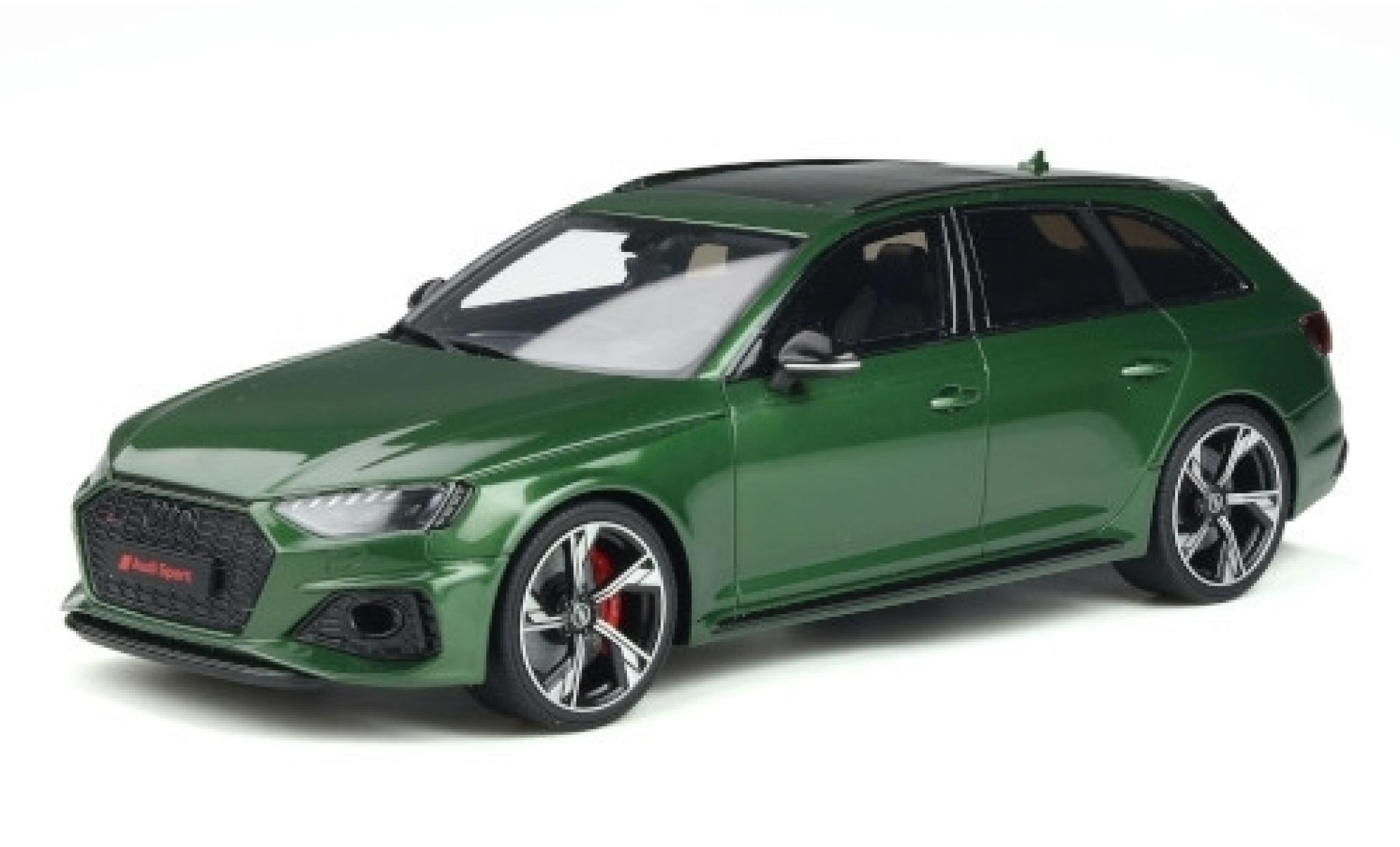 Audi RS4 1/18 GT Spirit Avant metallico verde 2020 modellino in miniatura