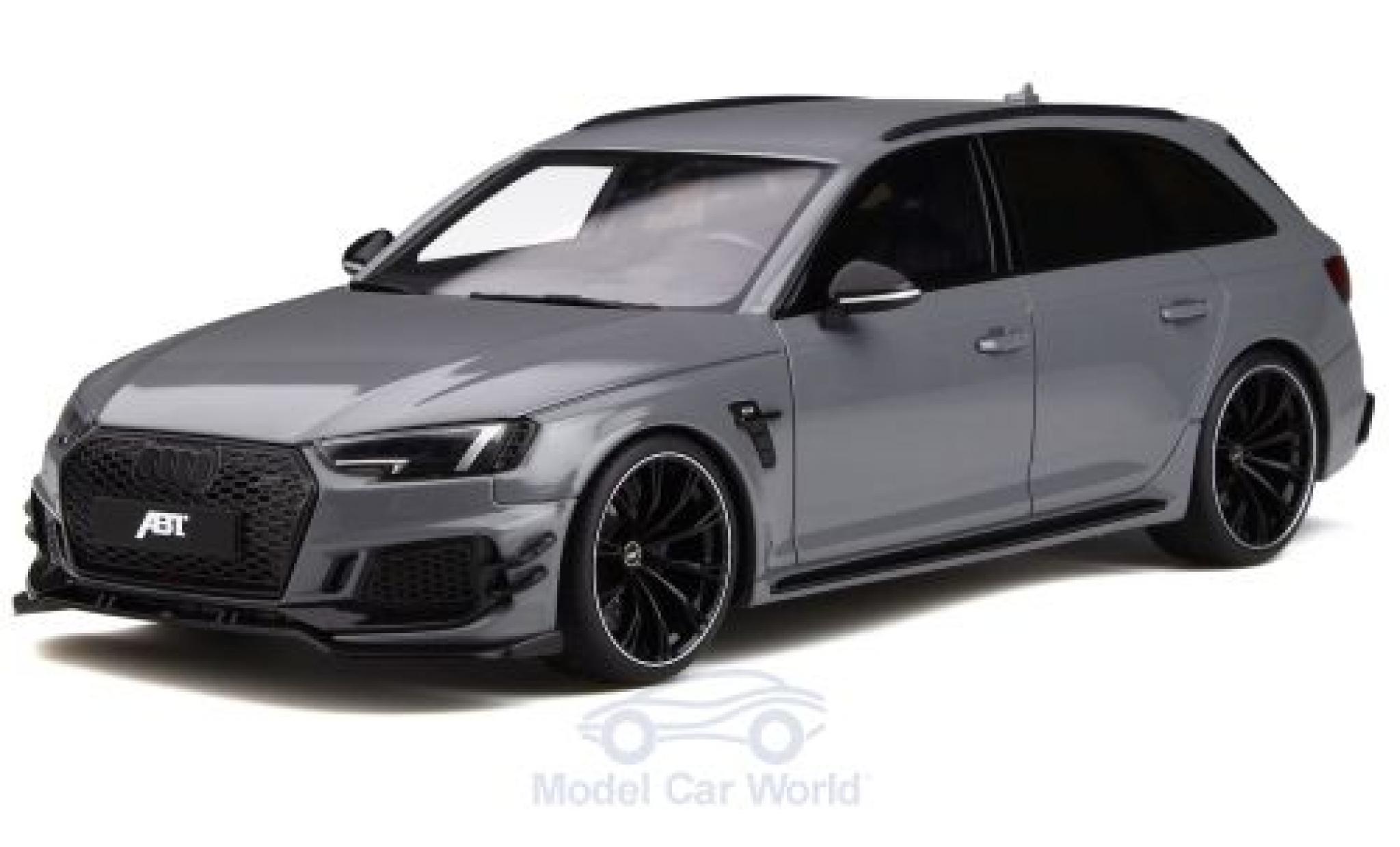 Audi RS4 1/18 GT Spirit -R Abt grigio 2019 modellino in miniatura