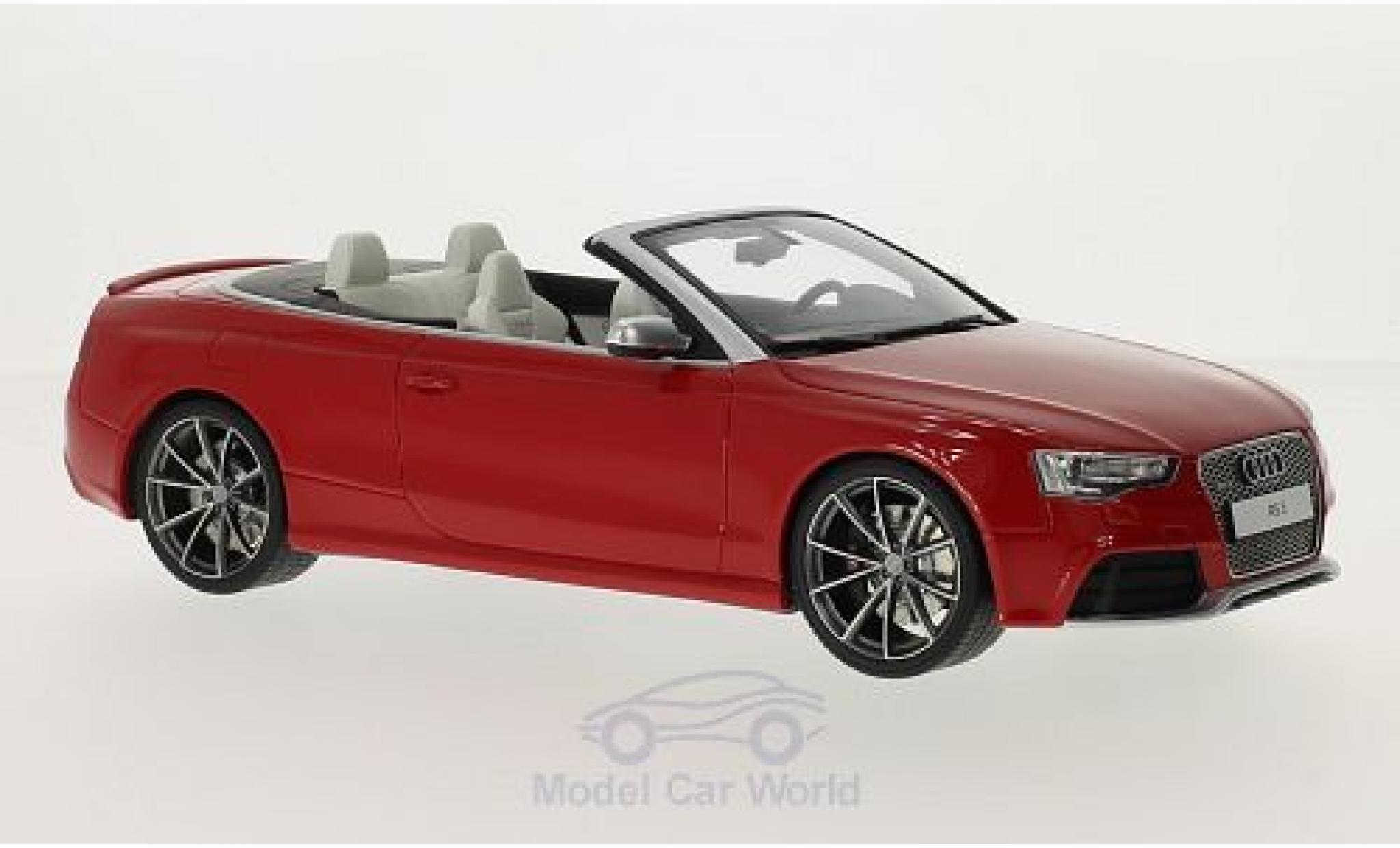 Audi RS5 1/18 GT Spirit Cabriolet rosso modellino in miniatura