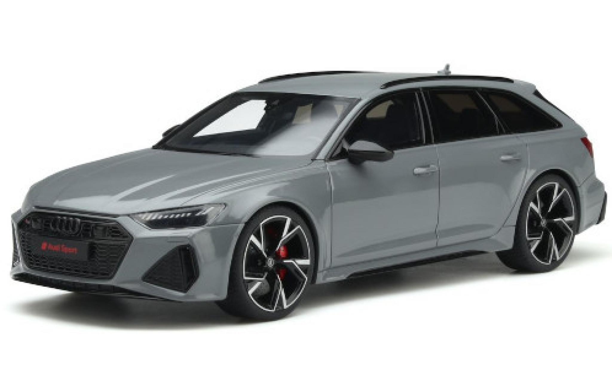 Audi RS6 1/18 GT Spirit Avant grigio 2020 modellino in miniatura
