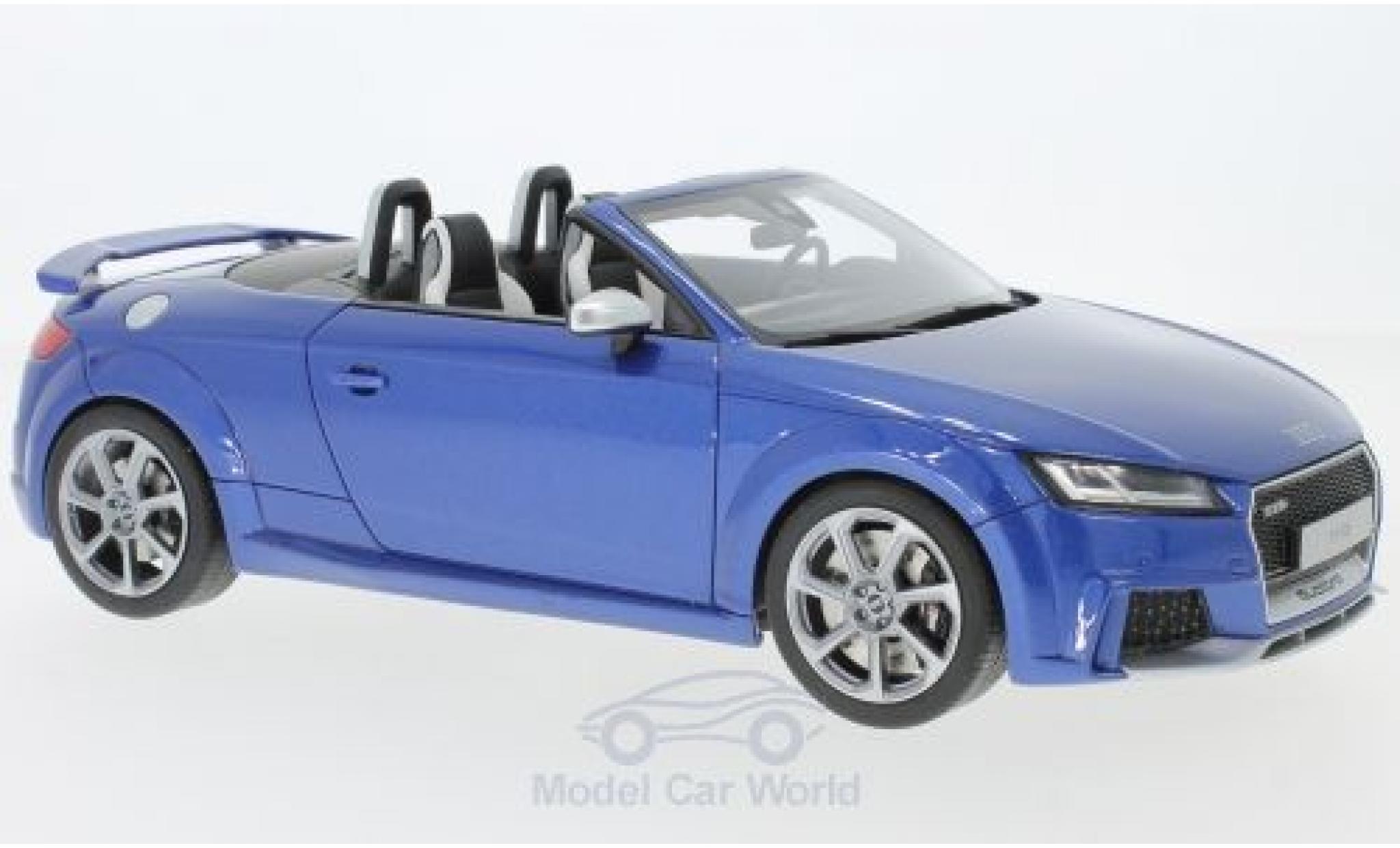 Audi TT RS 1/18 GT Spirit RS Roadster metallico blu modellino in miniatura