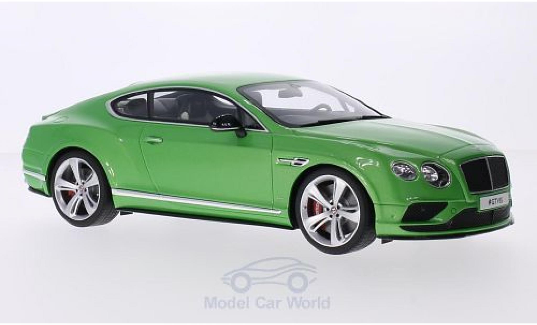 Bentley Continental T 1/18 GT Spirit GTV8S metallico verde modellino in miniatura