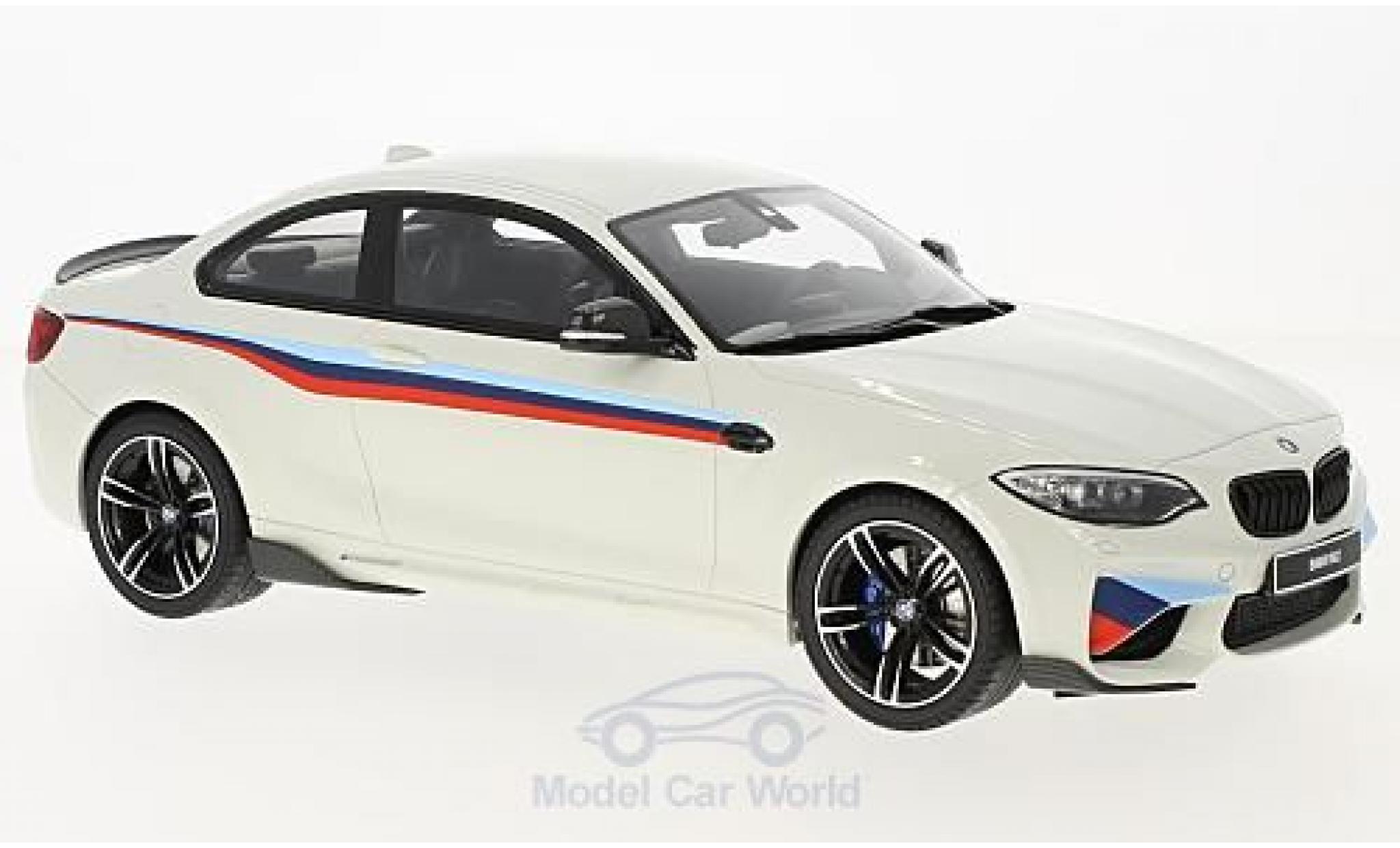 Bmw M2 1/18 GT Spirit M Performance bianco/Dekor 2016 modellino in miniatura