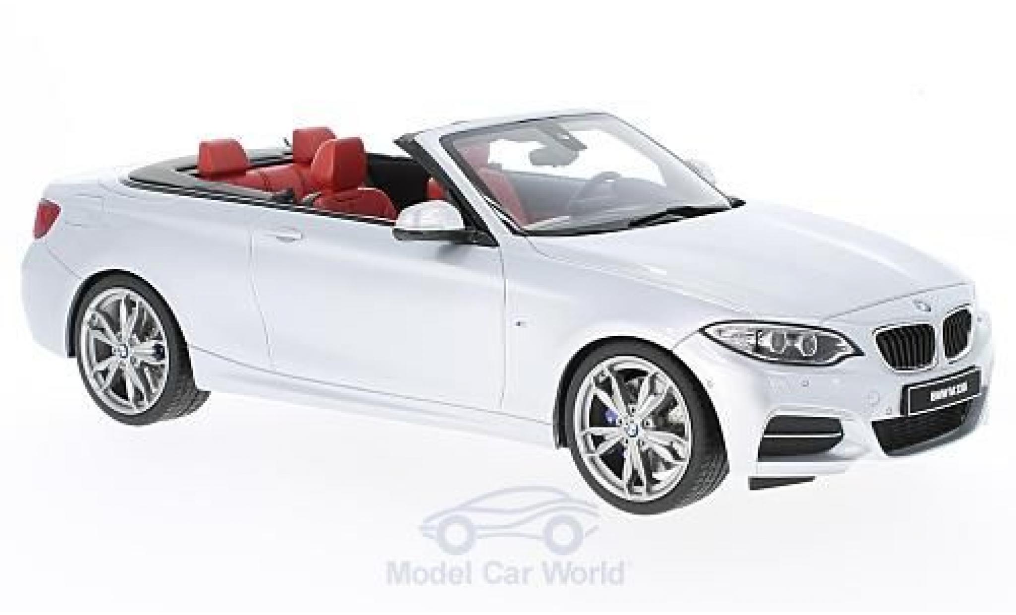 Bmw M2 1/18 GT Spirit 35i M Performance Cabriolet grigio modellino in miniatura