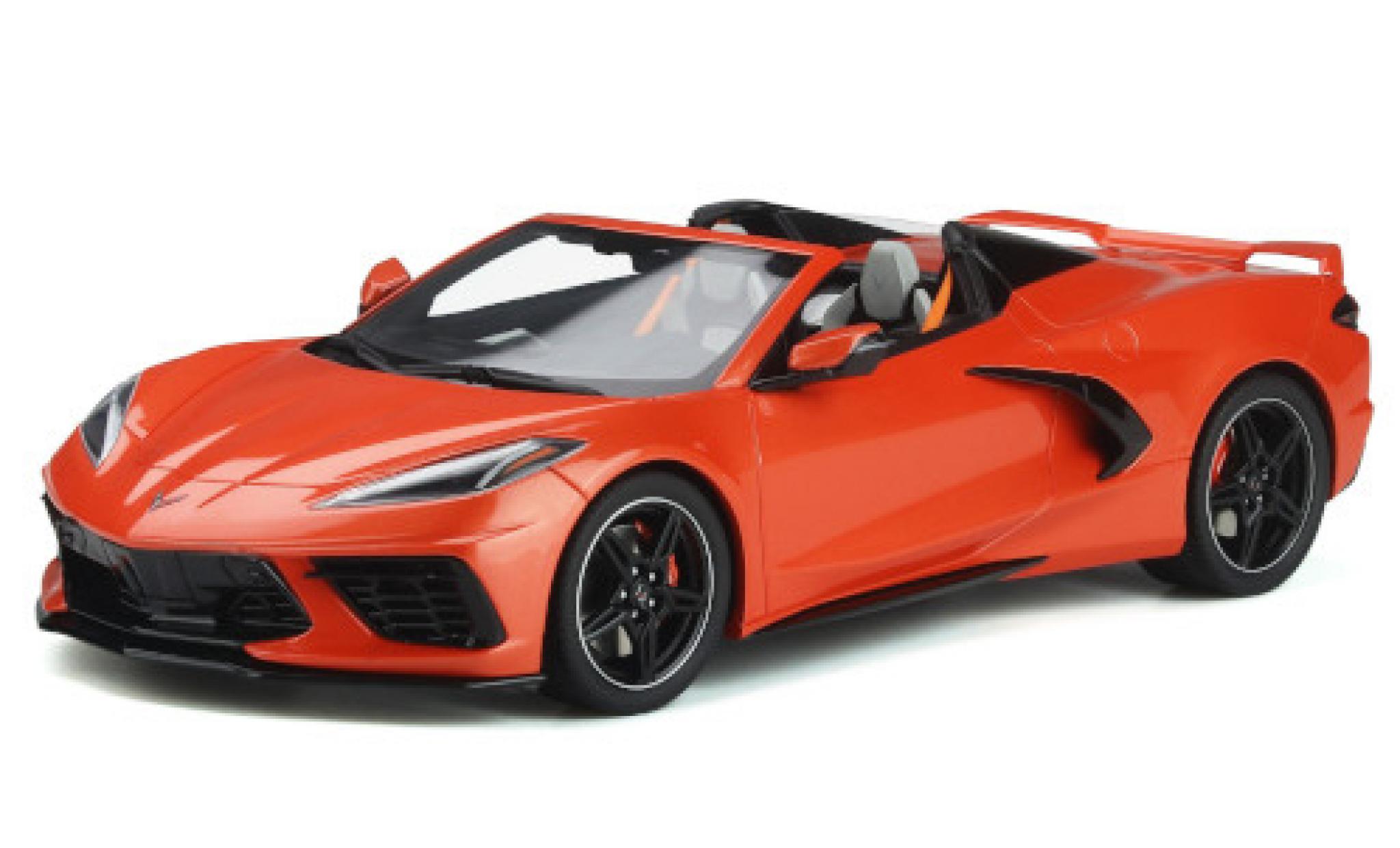 Chevrolet Corvette 1/18 GT Spirit C8 Convertibile orange 2020 modellino in miniatura