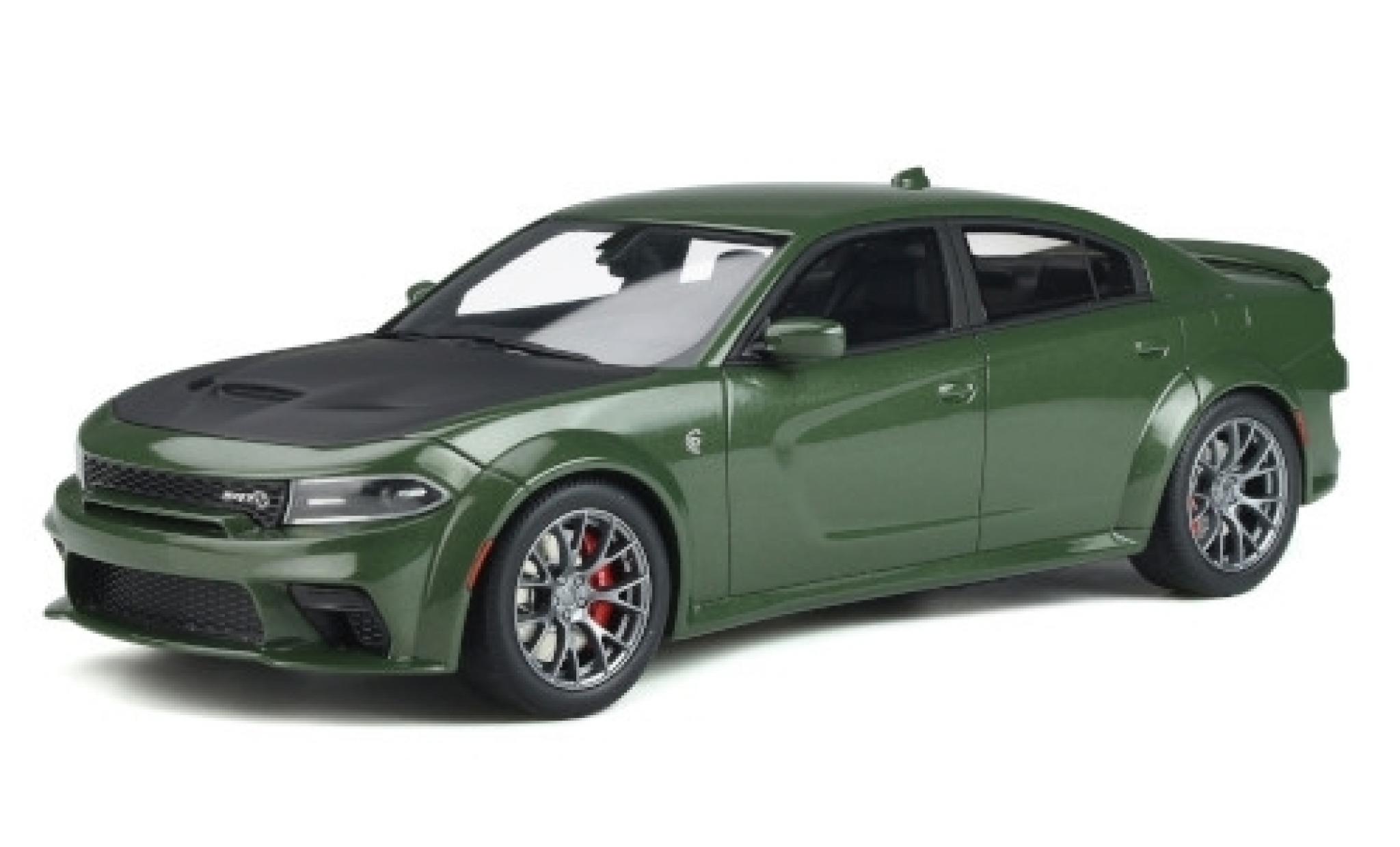 Dodge Charger 1/18 GT Spirit SRT Hellcat Widebody verde 2020 modellino in miniatura