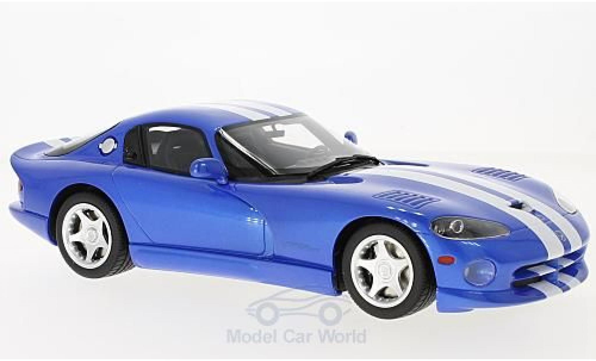 Dodge Viper GTS 1/18 GT Spirit GTS blu/bianco 1996 modellino in miniatura
