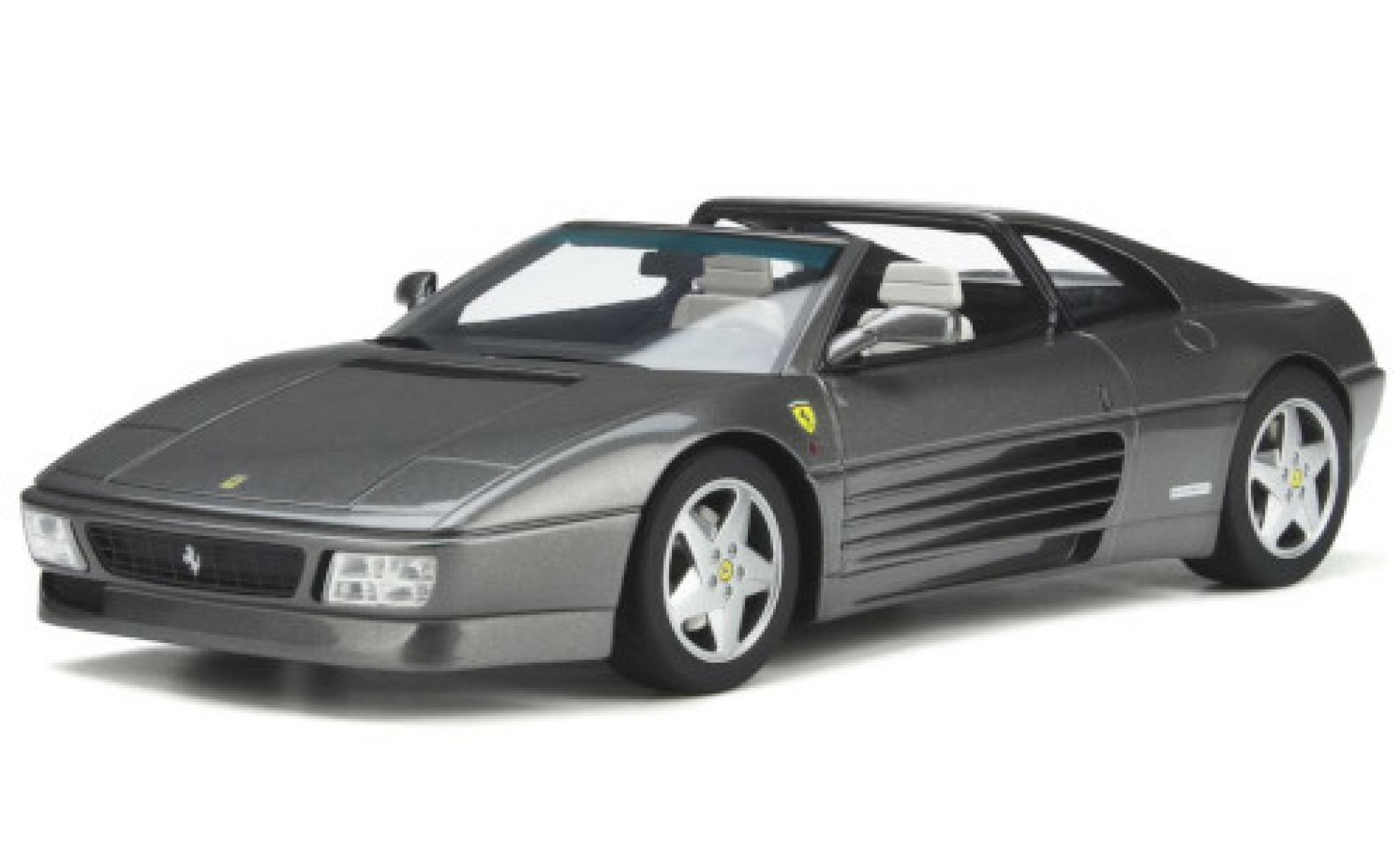 Ferrari 348 1/18 GT Spirit GTS metallico grigio 1993 modellino in miniatura