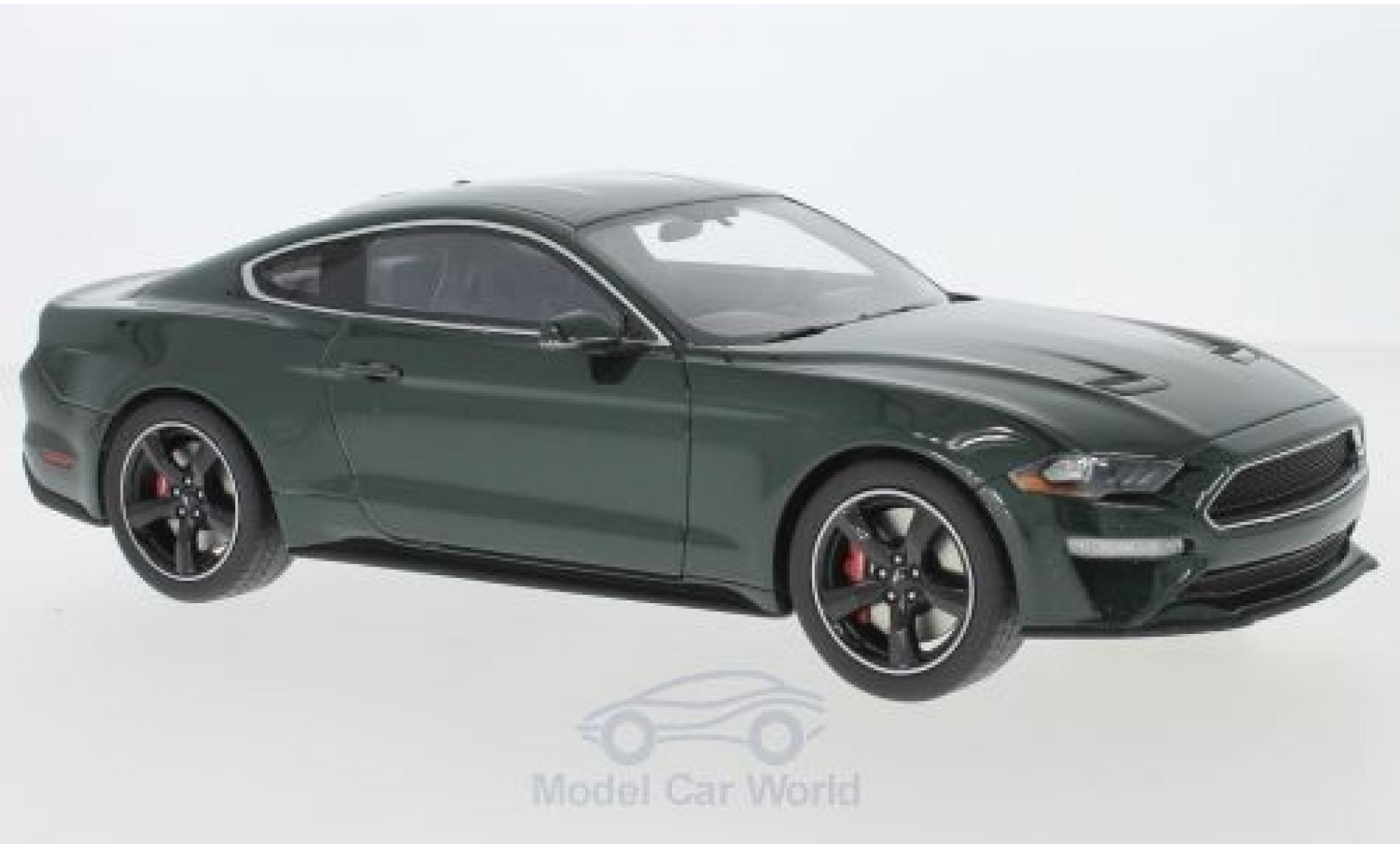 Ford Mustang 1/18 GT Spirit GT Bullitt metallico verde 2019 modellino in miniatura