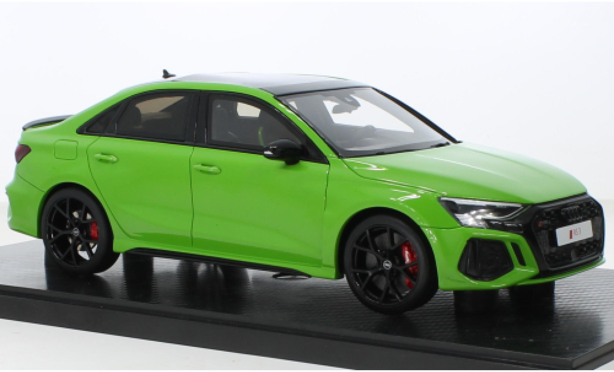 Audi RS3 1/18 GT Spirit Limousine la chaux 2021 modellino in miniatura