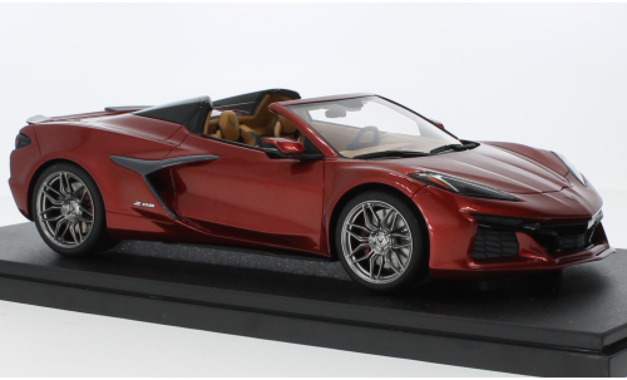 Chevrolet Corvette 1/18 GT Spirit (C8) Z06 Cabriolet metallise rosso foncé 2022 modellino in miniatura
