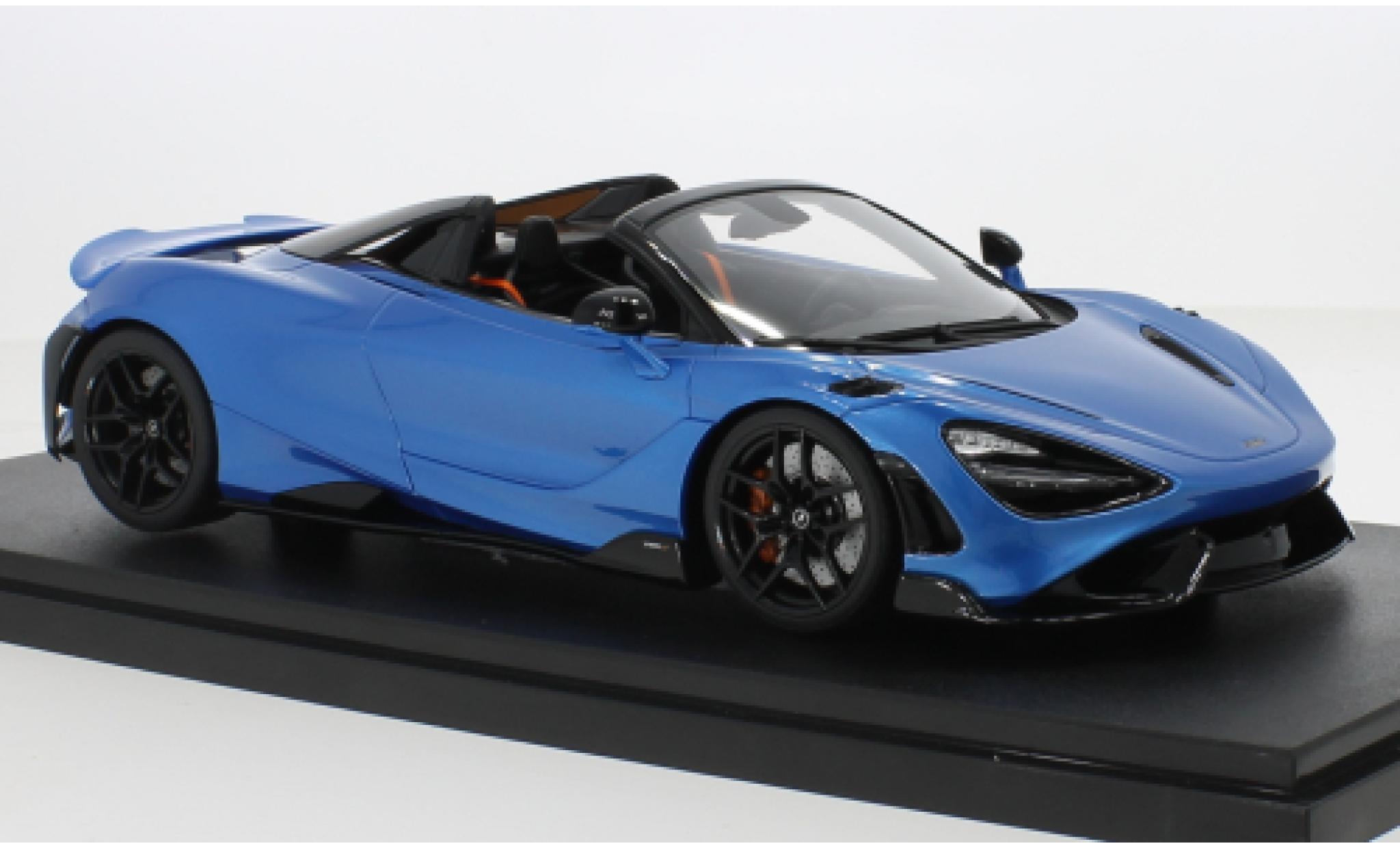 McLaren 765 1/18 GT Spirit LT Spider metallise blu 2021 modellino in miniatura