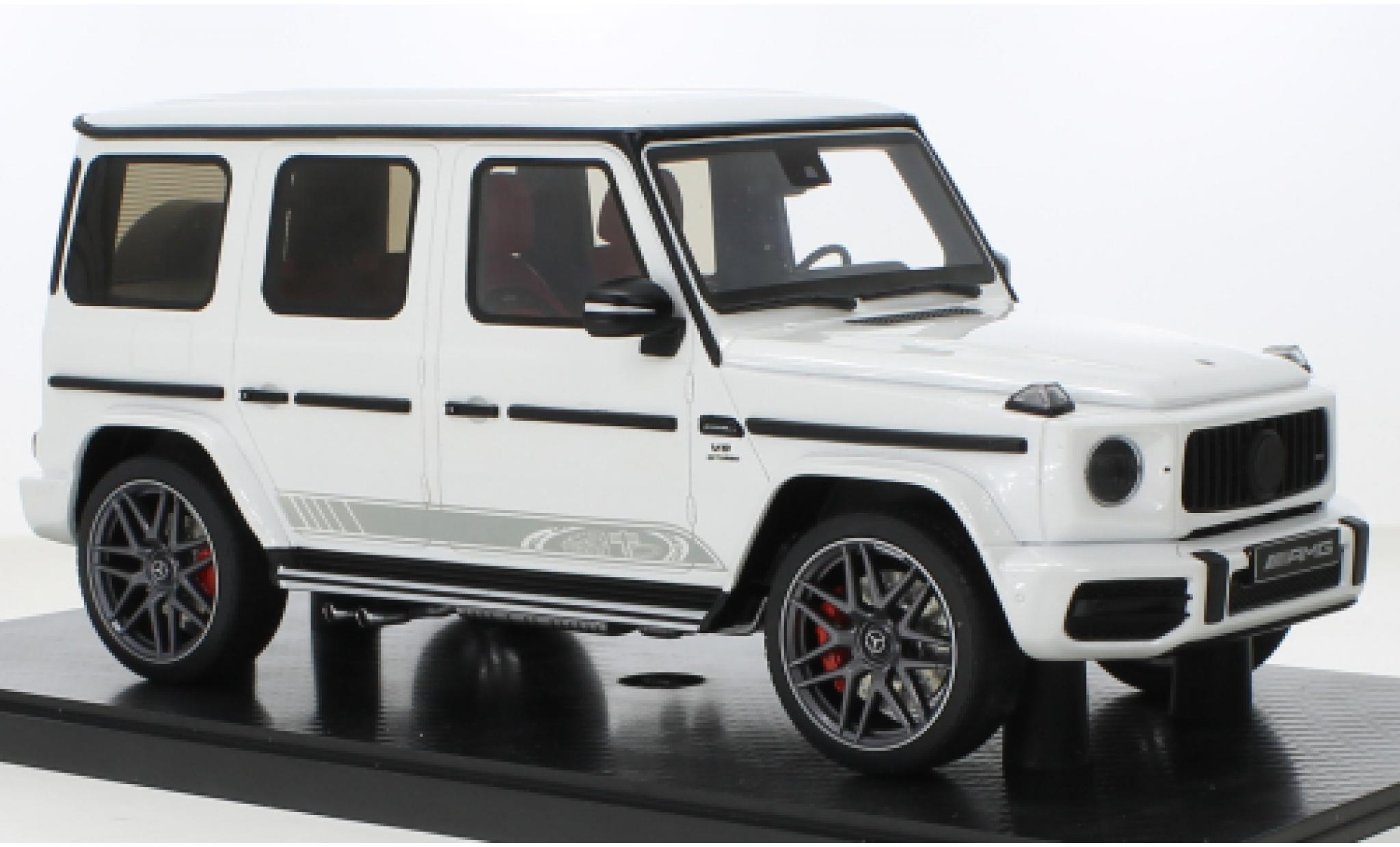 Mercedes Classe G 1/18 GT Spirit G 63 AMG Edition 55 bianco 2022 modellino in miniatura