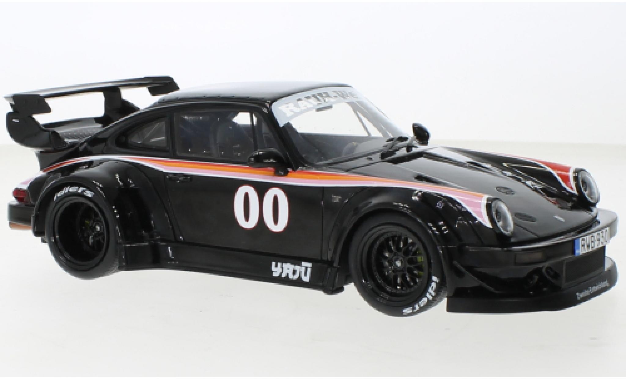 Porsche 930 RWB 1/18 GT Spirit 911  nero Yajü modellino in miniatura