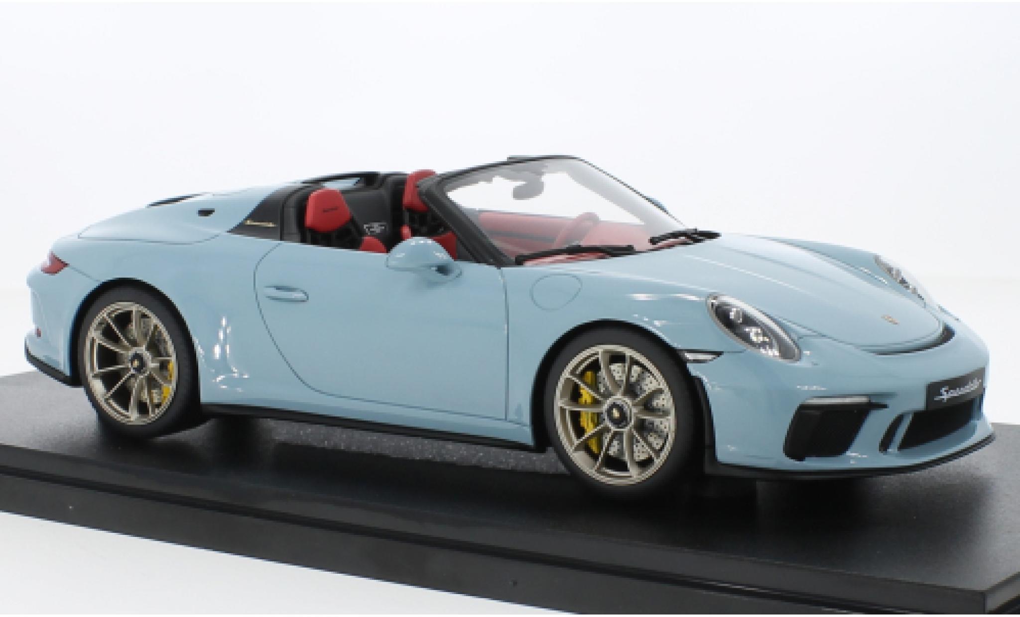 Porsche 992 Speedster 1/18 GT Spirit 911 (991.2) blu clair 2019 modellino in miniatura