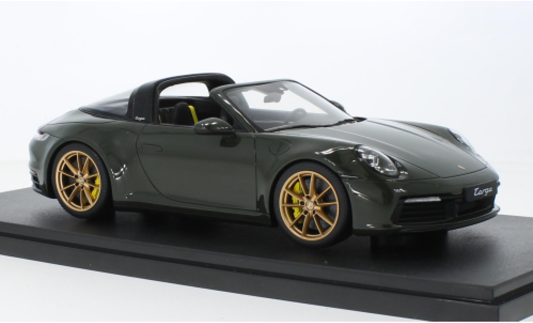 Porsche 992 Targa 1/18 GT Spirit 911  4S oliv 2020 modellino in miniatura
