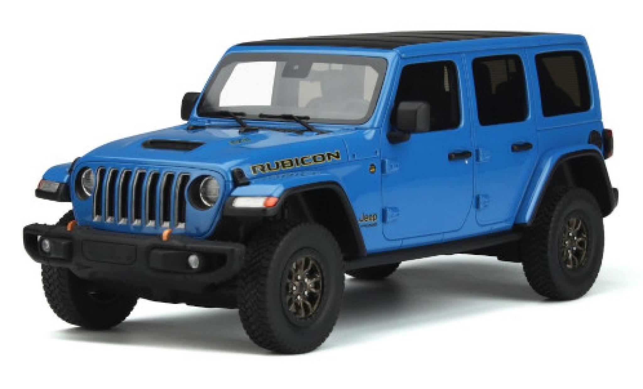 Jeep Wrangler 1/18 GT Spirit Rubicon 392 blu 2021 modellino in miniatura
