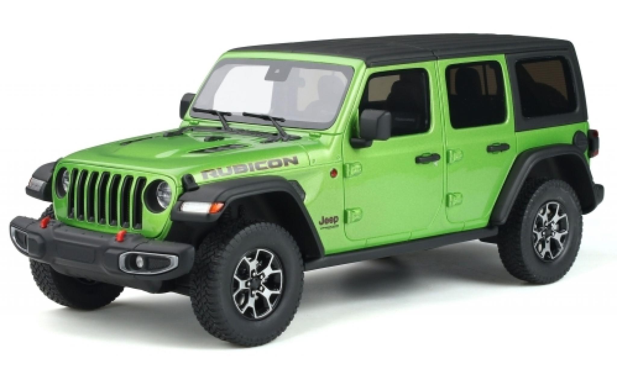 Jeep Wrangler 1/18 GT Spirit Rubicon metallico verde 2019 modellino in miniatura