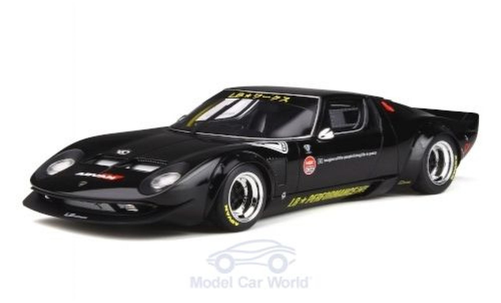 Lamborghini Miura 1/18 GT Spirit LB-Works nero RHD 2008 modellino in miniatura