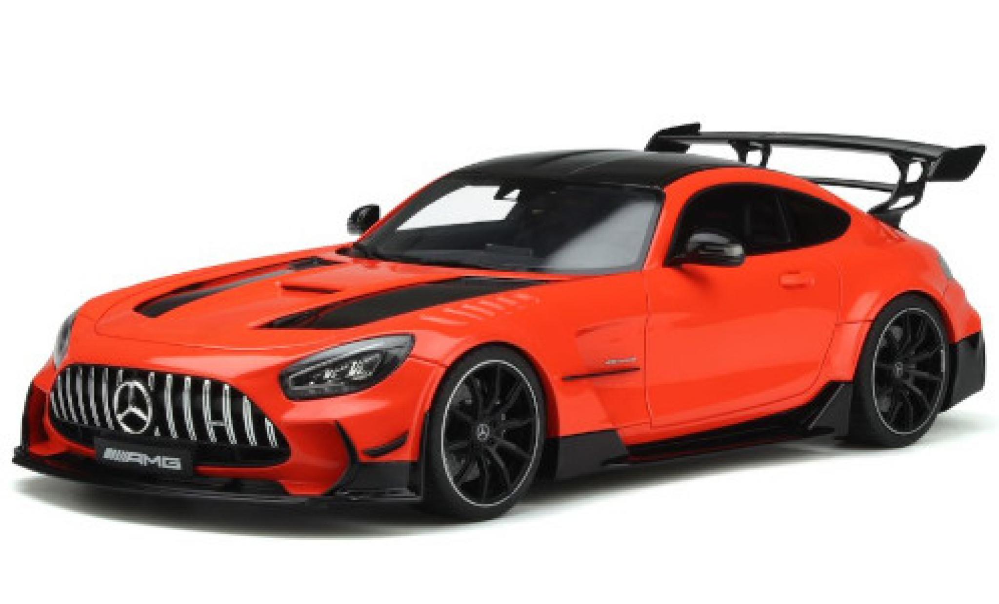 Mercedes AMG GT 1/18 GT Spirit -R Black Series (C190) orange/nero 2021 modellino in miniatura