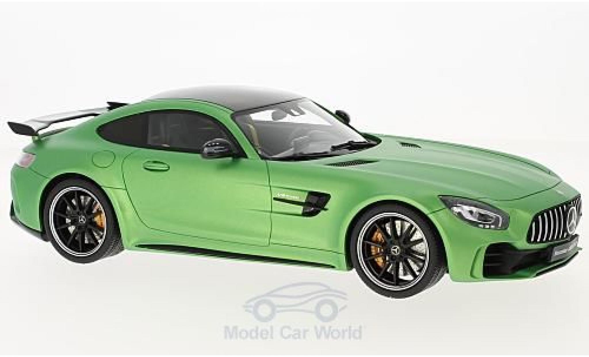 Mercedes AMG GT 1/18 GT Spirit R metallico verde 2017 modellino in miniatura