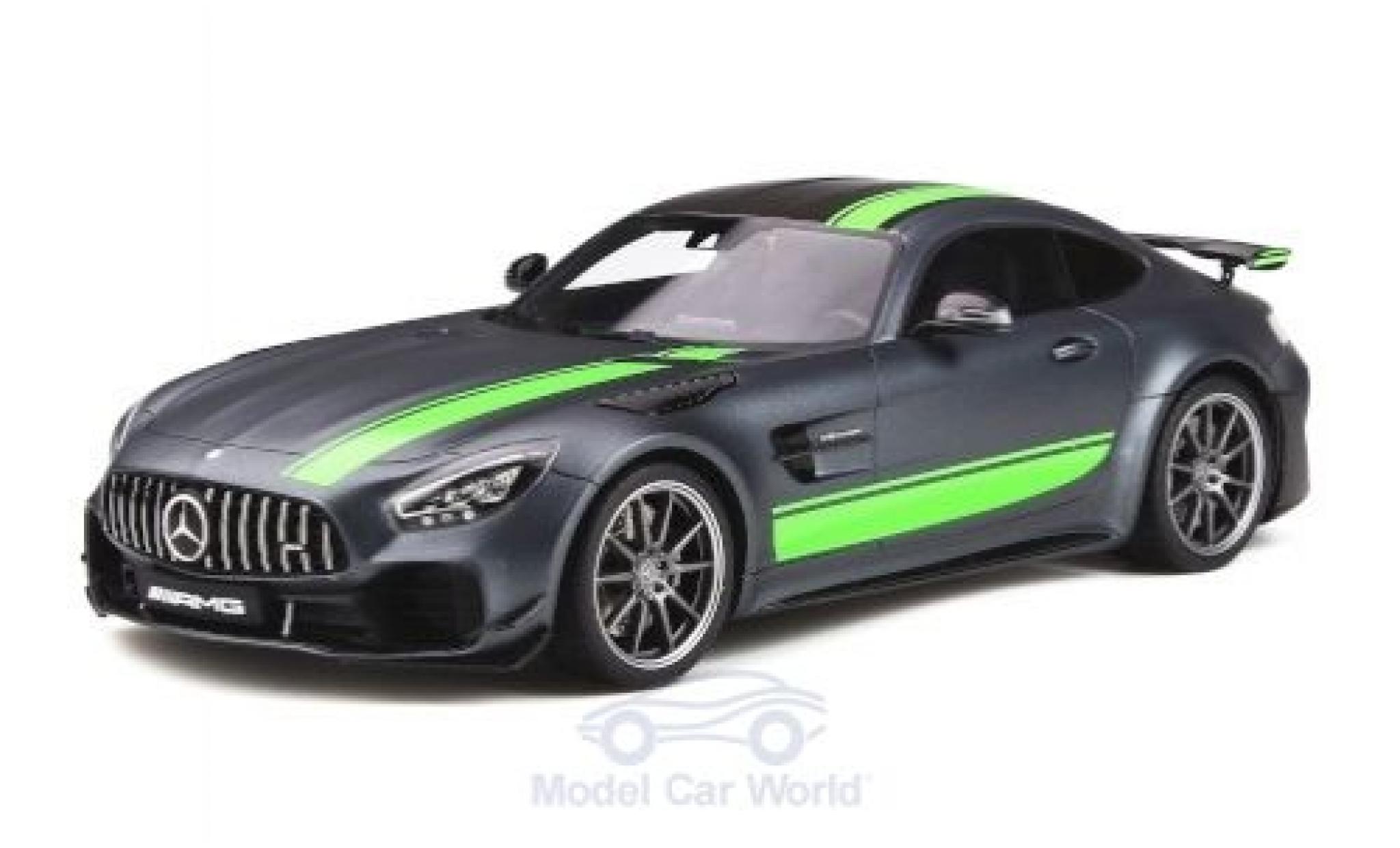 Mercedes AMG GT 1/18 GT Spirit -R Pro matt-grigio/verde 2019 modellino in miniatura