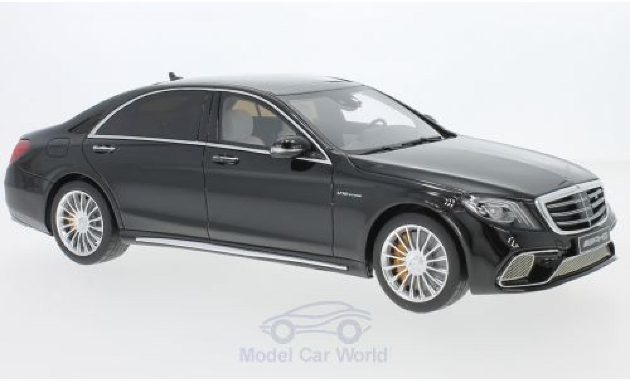 Mercedes Classe S 1/18 GT Spirit AMG S 65 Phase II nero modellino in miniatura