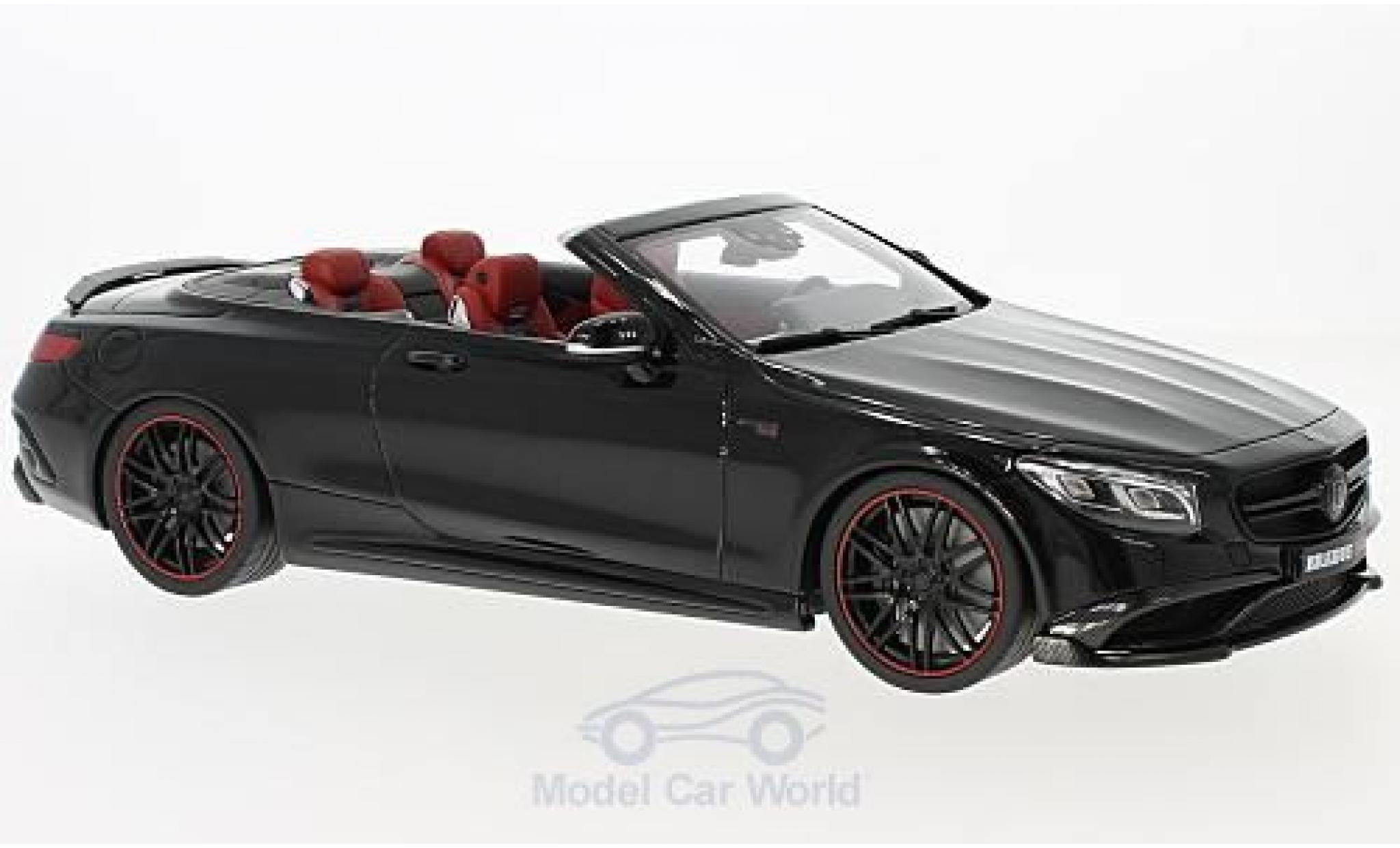 Mercedes CLA 1/18 GT Spirit Brabus 850 S Class Cabrio nero 2016 modellino in miniatura